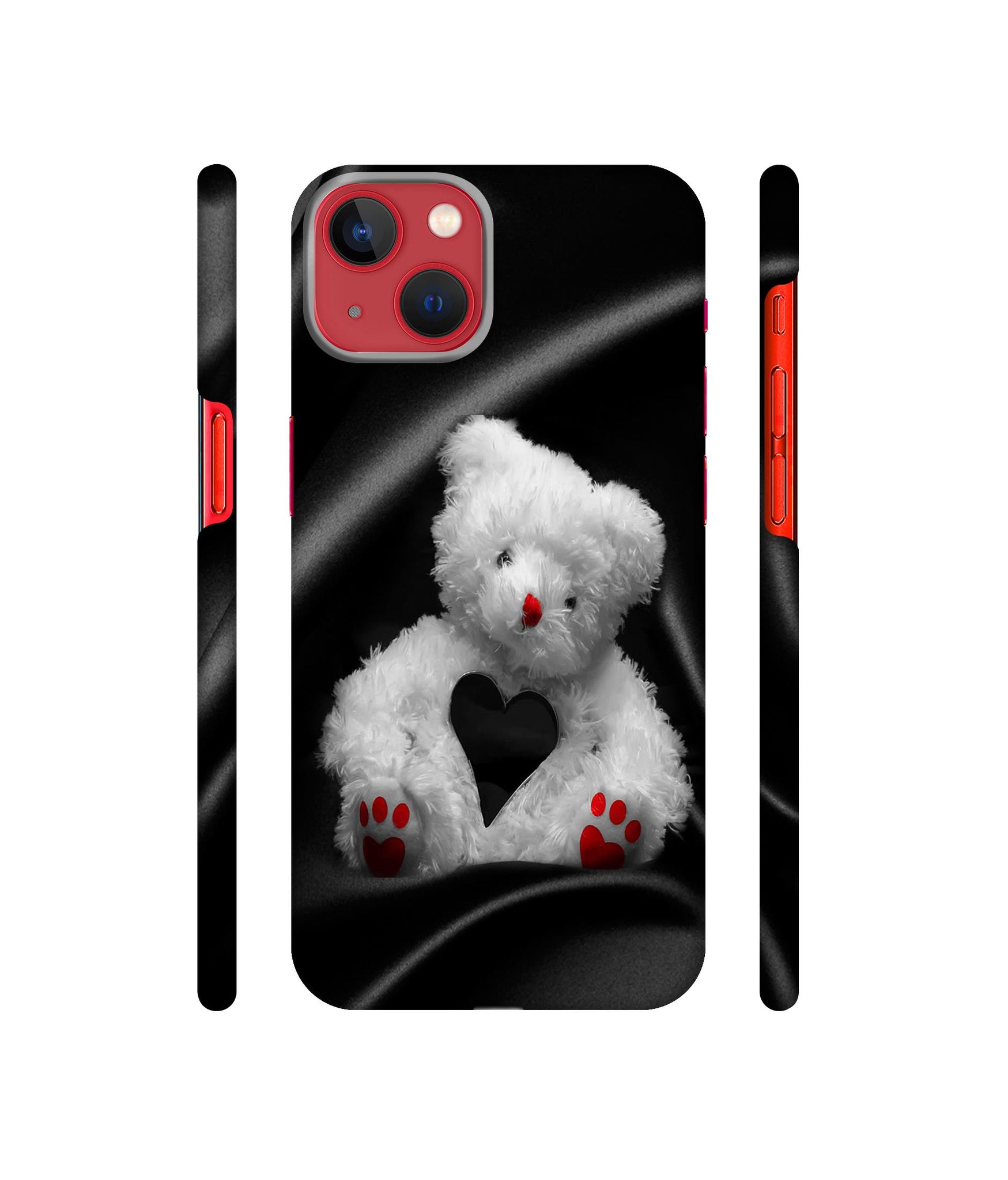 White Teddy Bear Designer Hard Back Cover for Apple iPhone 13