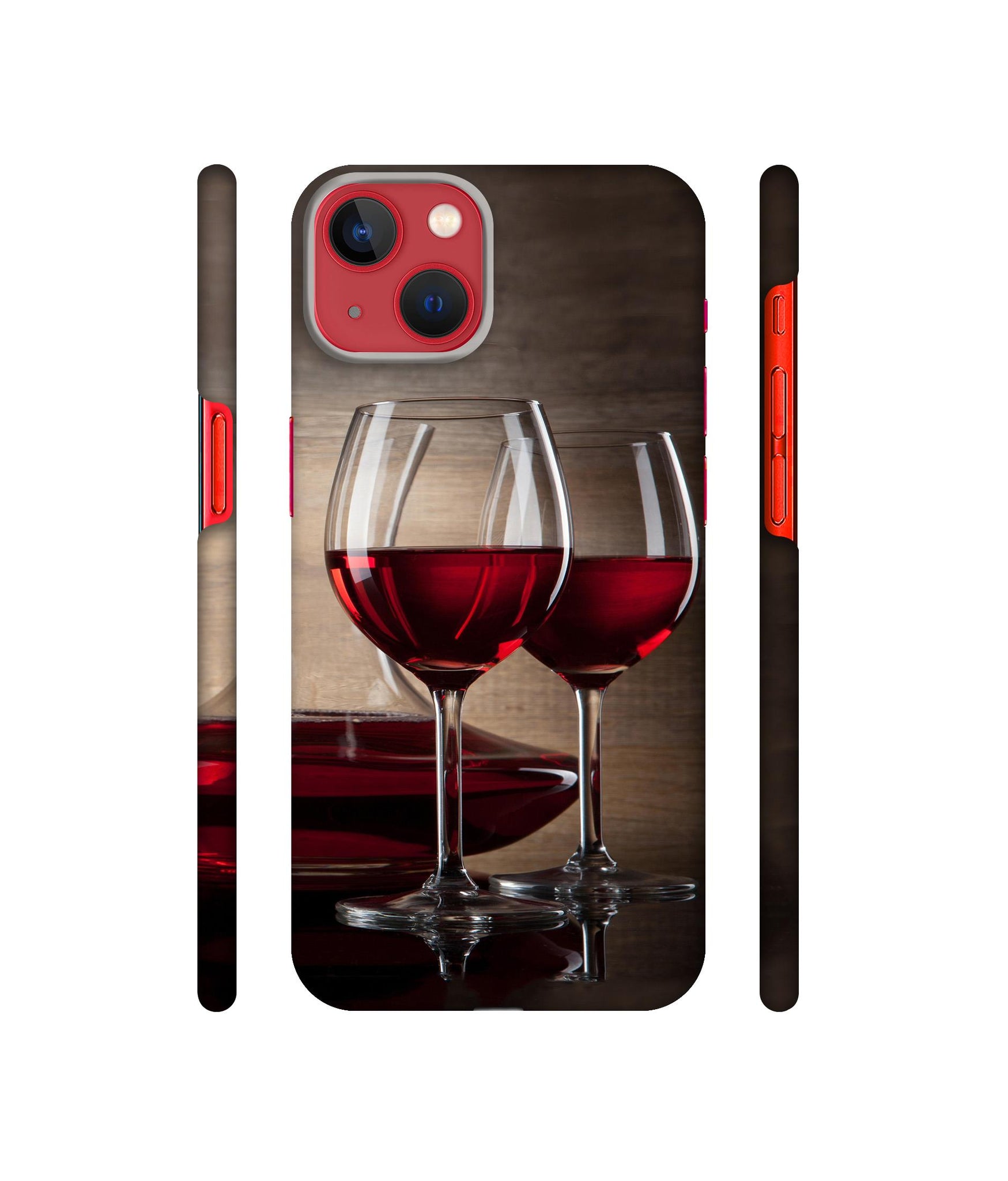 Wine Glass Designer Hard Back Cover for Apple iPhone 13