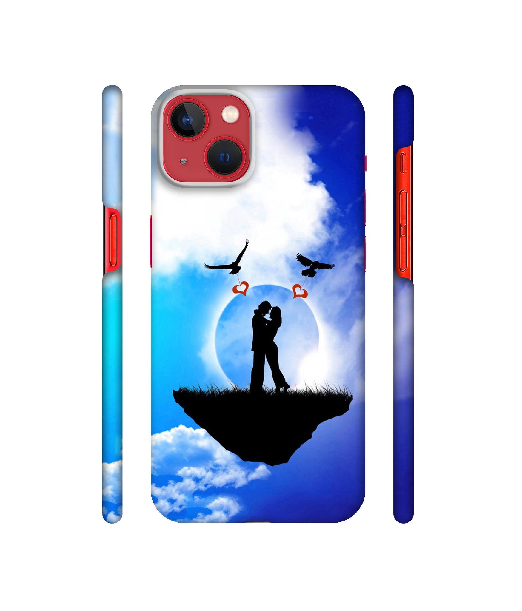 Flying Love Designer Hard Back Cover for Apple iPhone 13