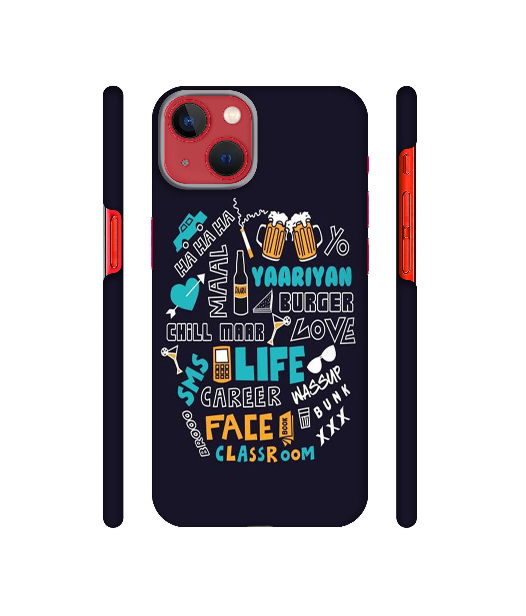 Funny Quote Designer Hard Back Cover for Apple iPhone 13