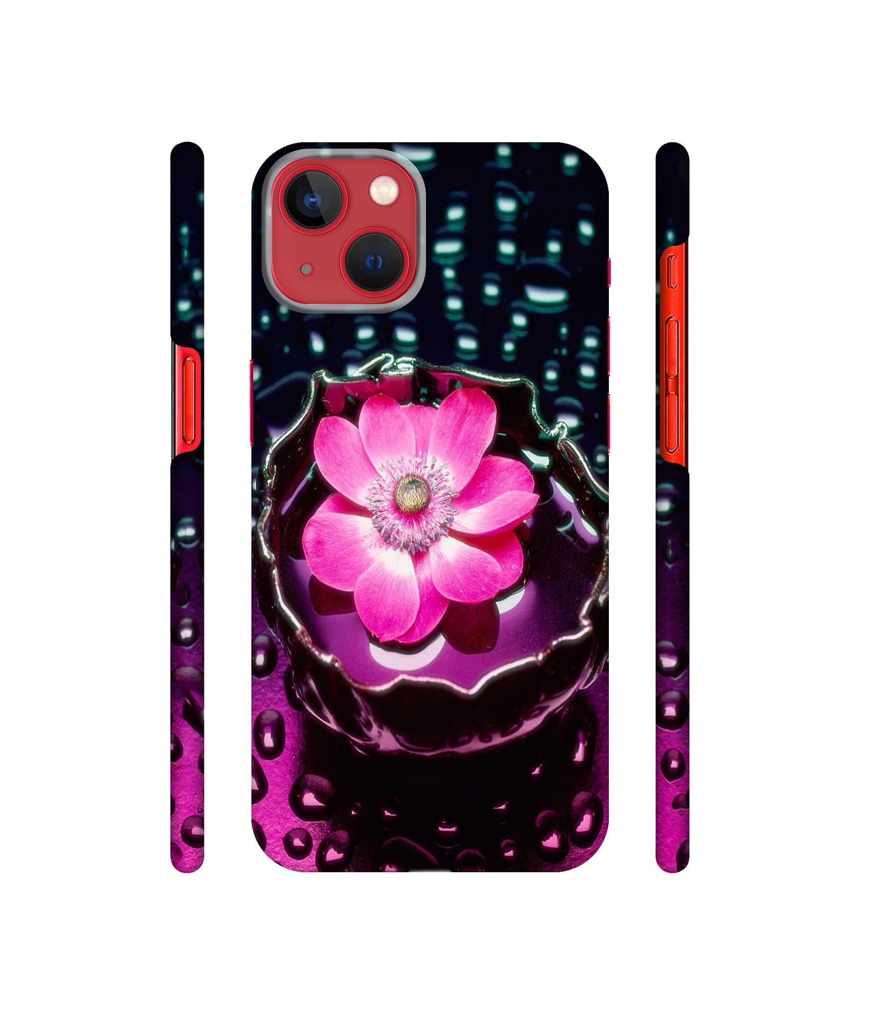 Flower in Water Designer Hard Back Cover for Apple iPhone 13