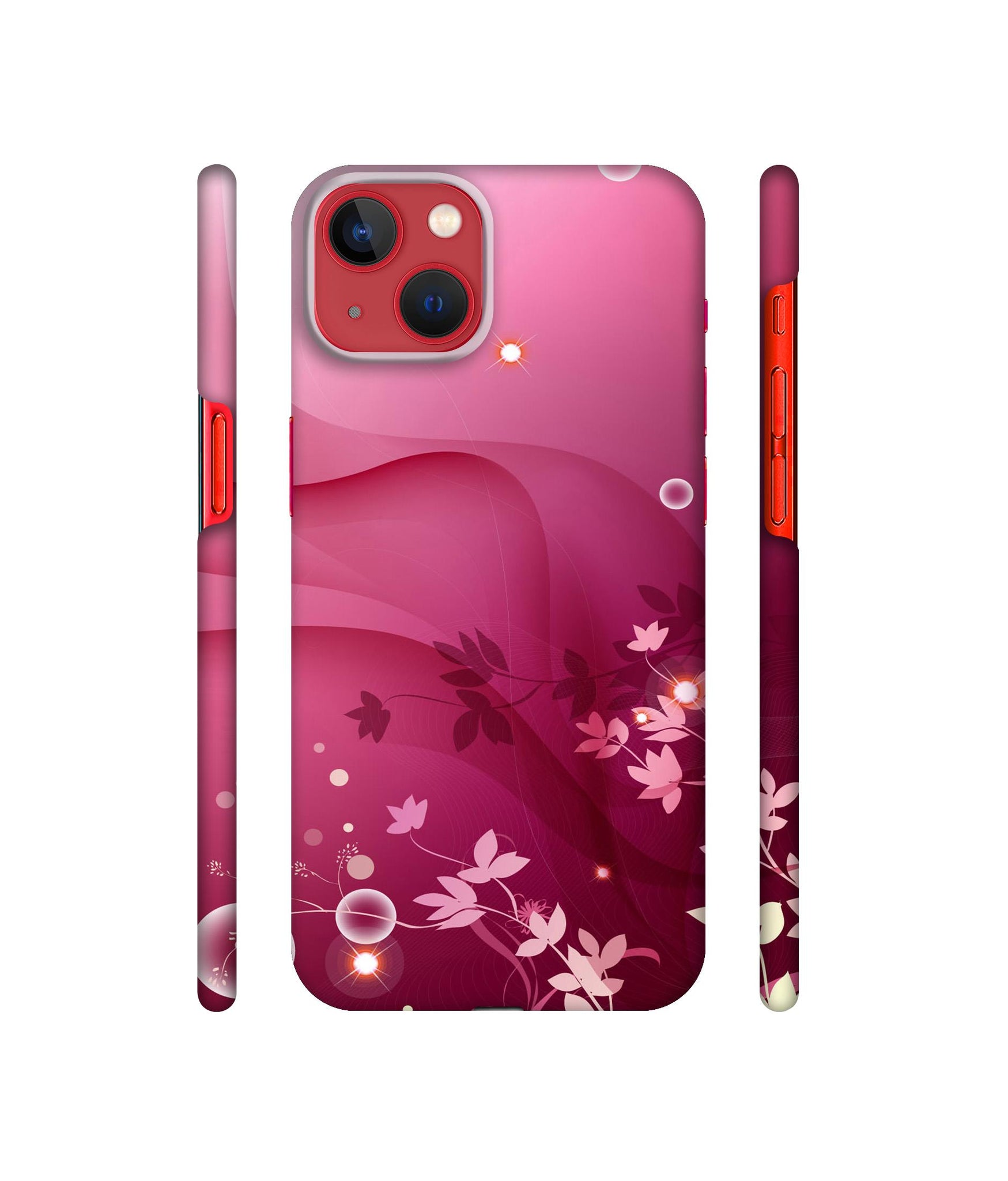 Pink Abstract Designer Hard Back Cover for Apple iPhone 13