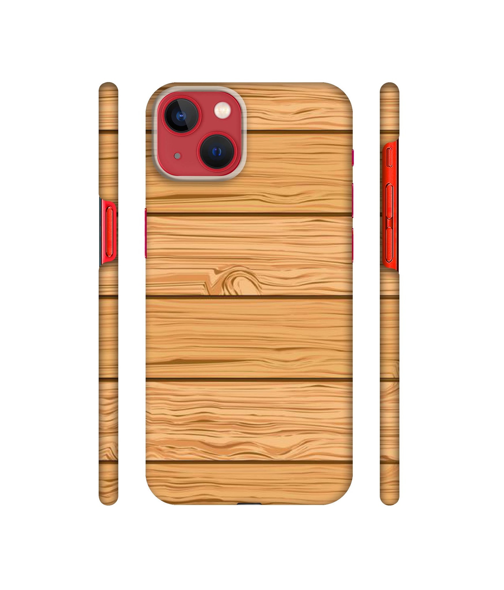 Wooden Texture Pattern Designer Hard Back Cover for Apple iPhone 13