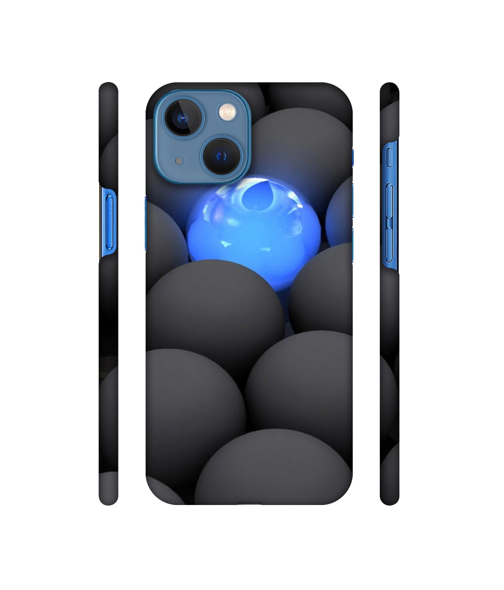 Balls Dark Neon Sight Surface Designer Hard Back Cover for Apple iPhone 13 Mini