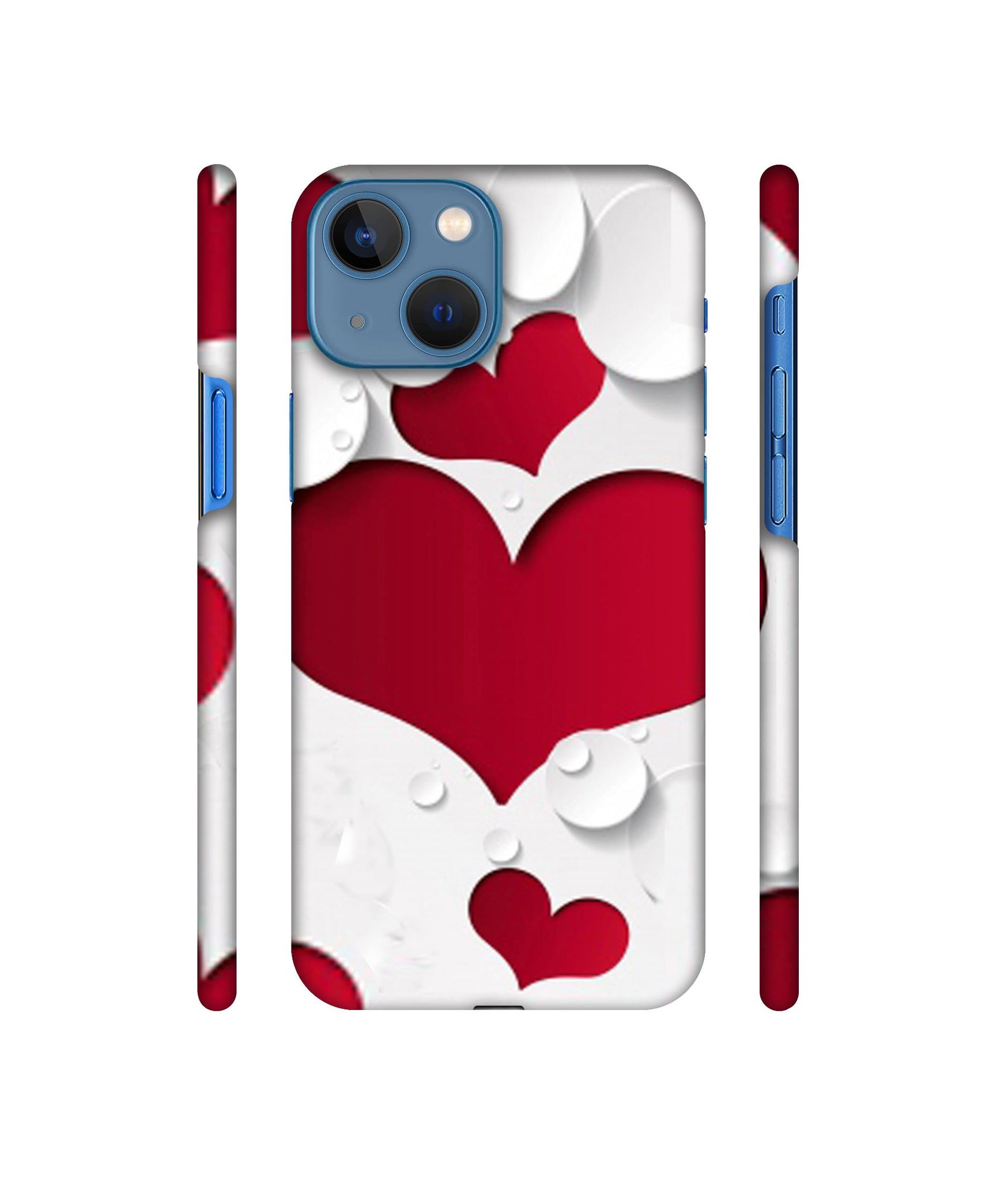 Multiple Hearts Designer Hard Back Cover for Apple iPhone 13 Mini