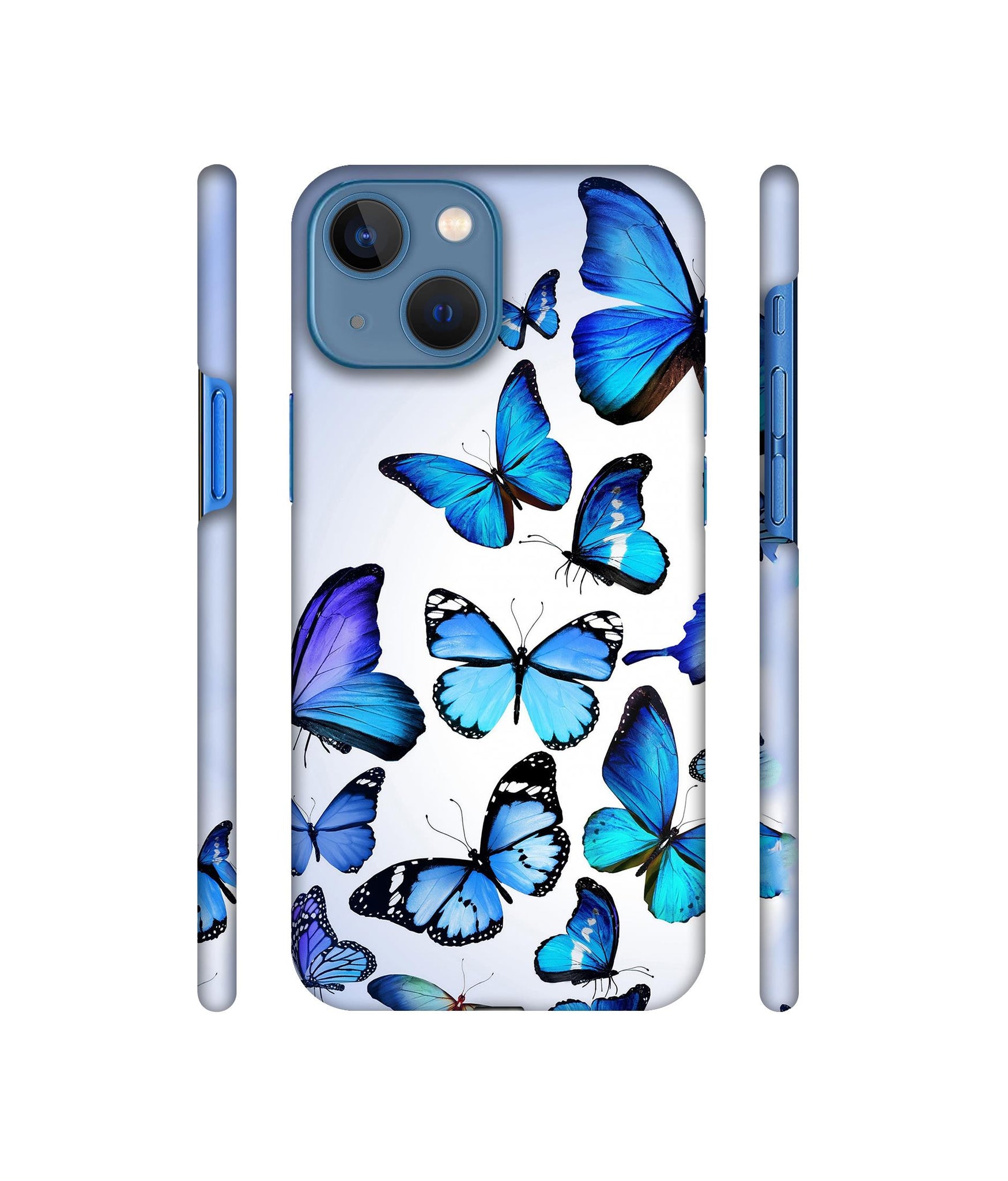 Colorful Flying Butterfly Designer Hard Back Cover for Apple iPhone 13 Mini