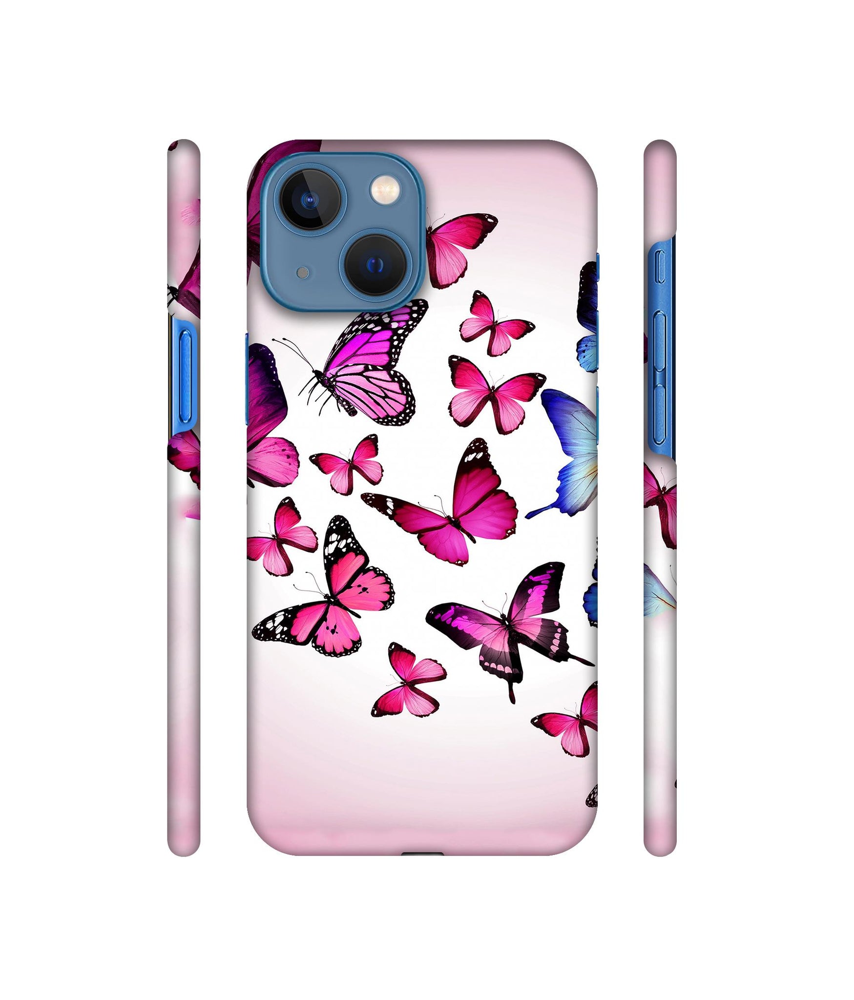 Flying Colorful Butterfly Designer Hard Back Cover for Apple iPhone 13 Mini