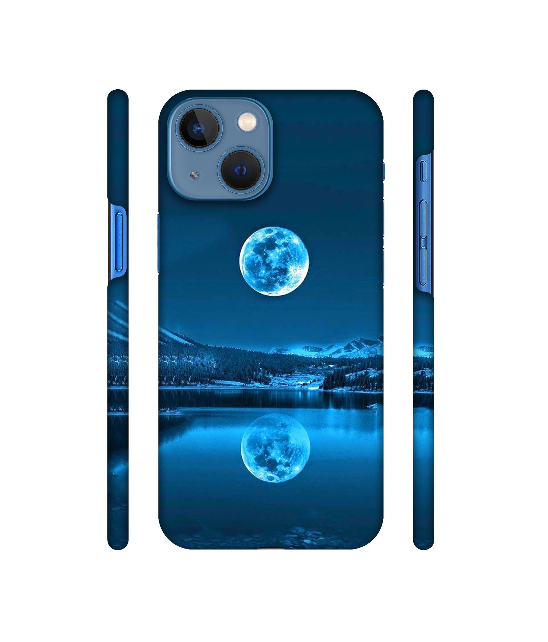 Awesome Moon Designer Hard Back Cover for Apple iPhone 13 Mini