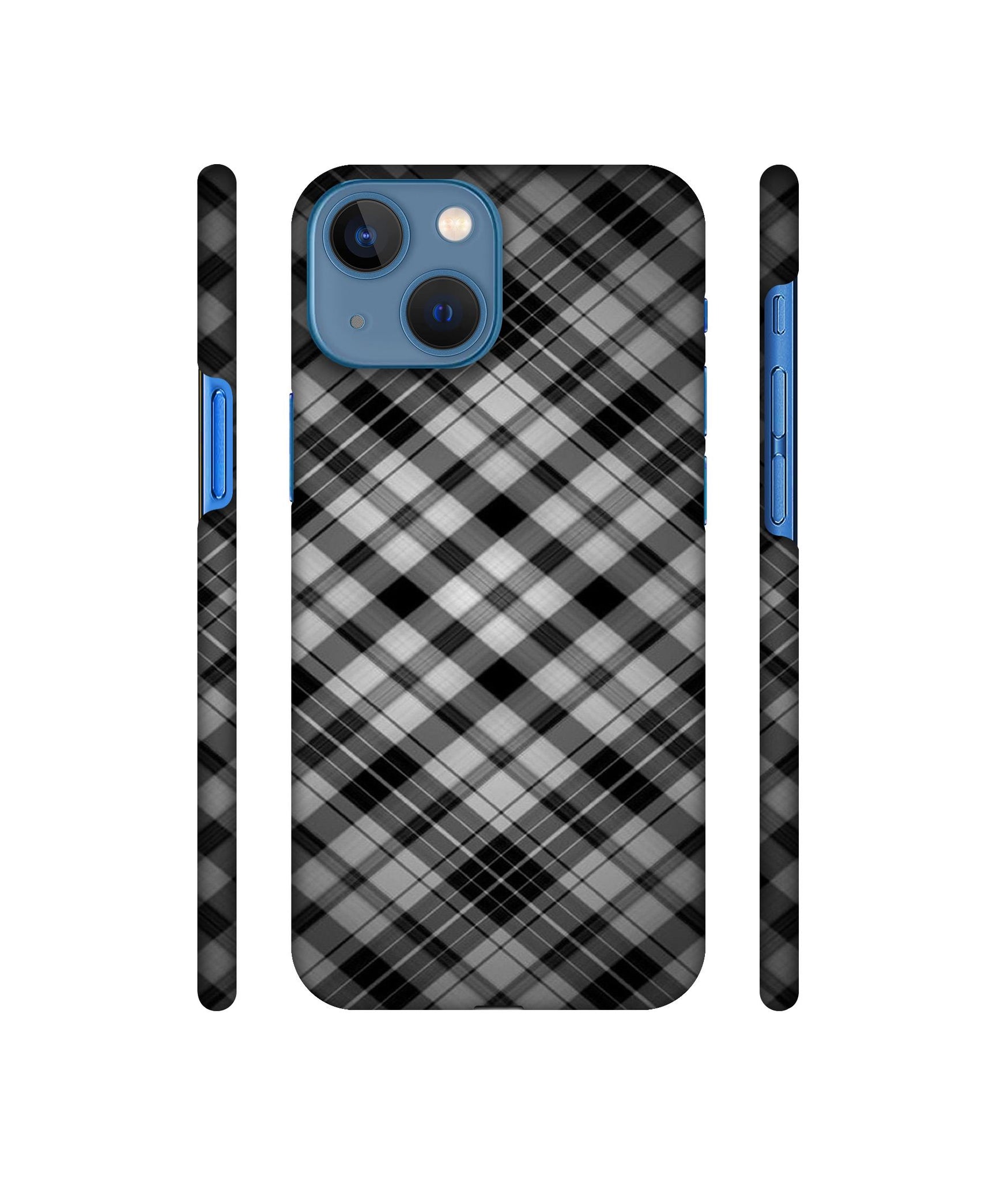 Black Stripes Pattern Designer Hard Back Cover for Apple iPhone 13 Mini