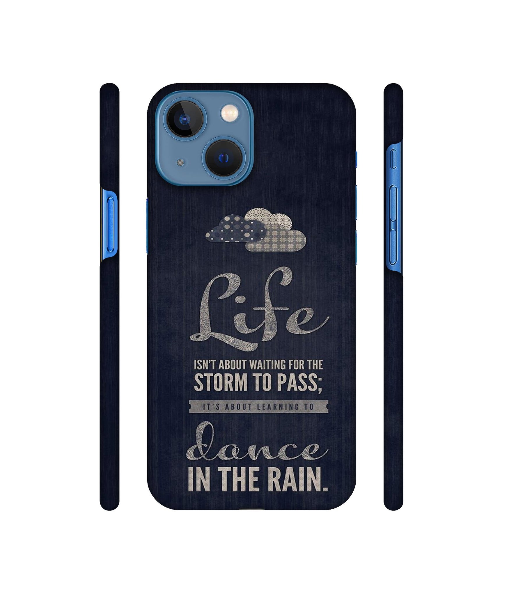 Life in The Rain Designer Hard Back Cover for Apple iPhone 13 Mini