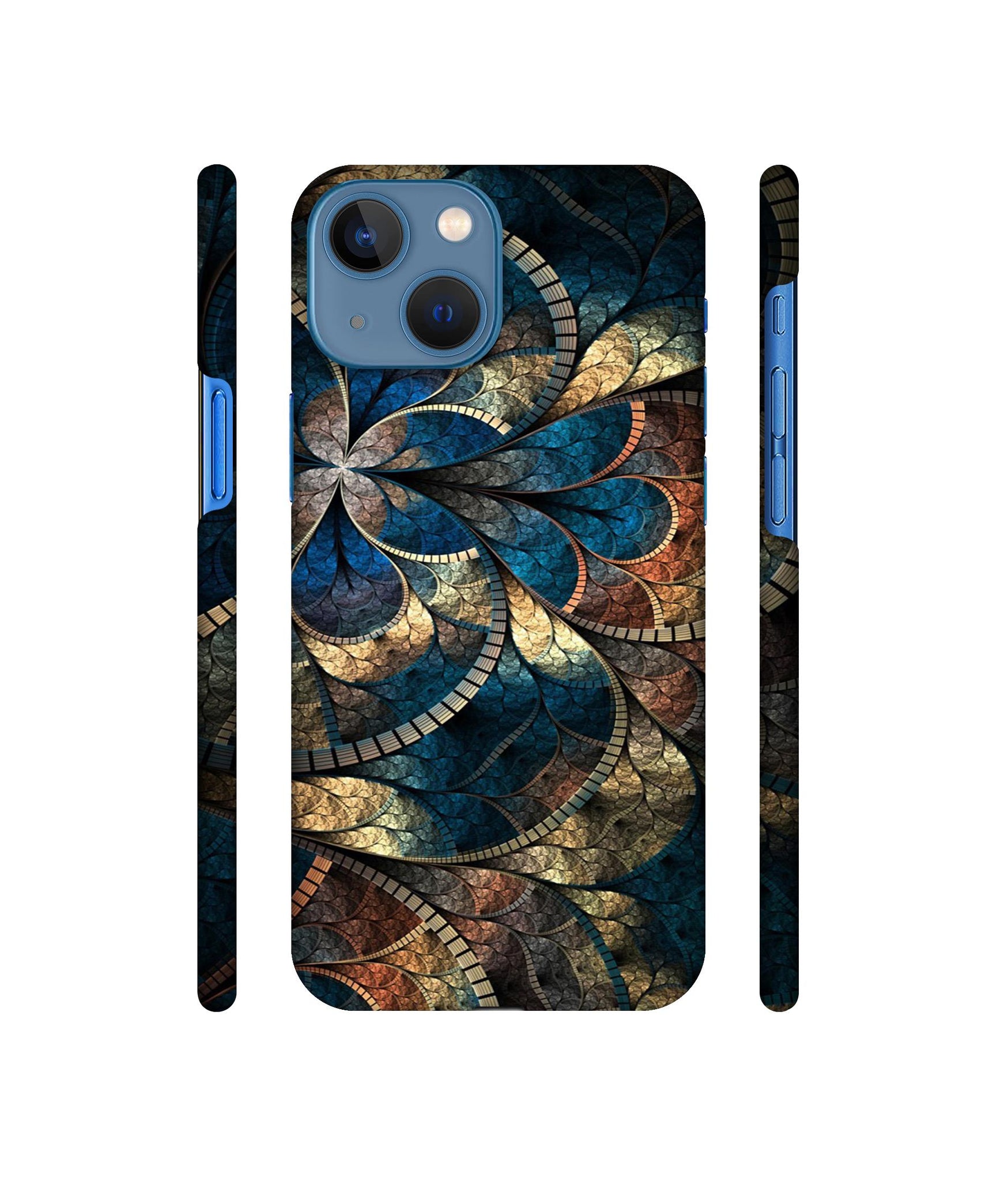 Fractional Pattern Designer Hard Back Cover for Apple iPhone 13 Mini