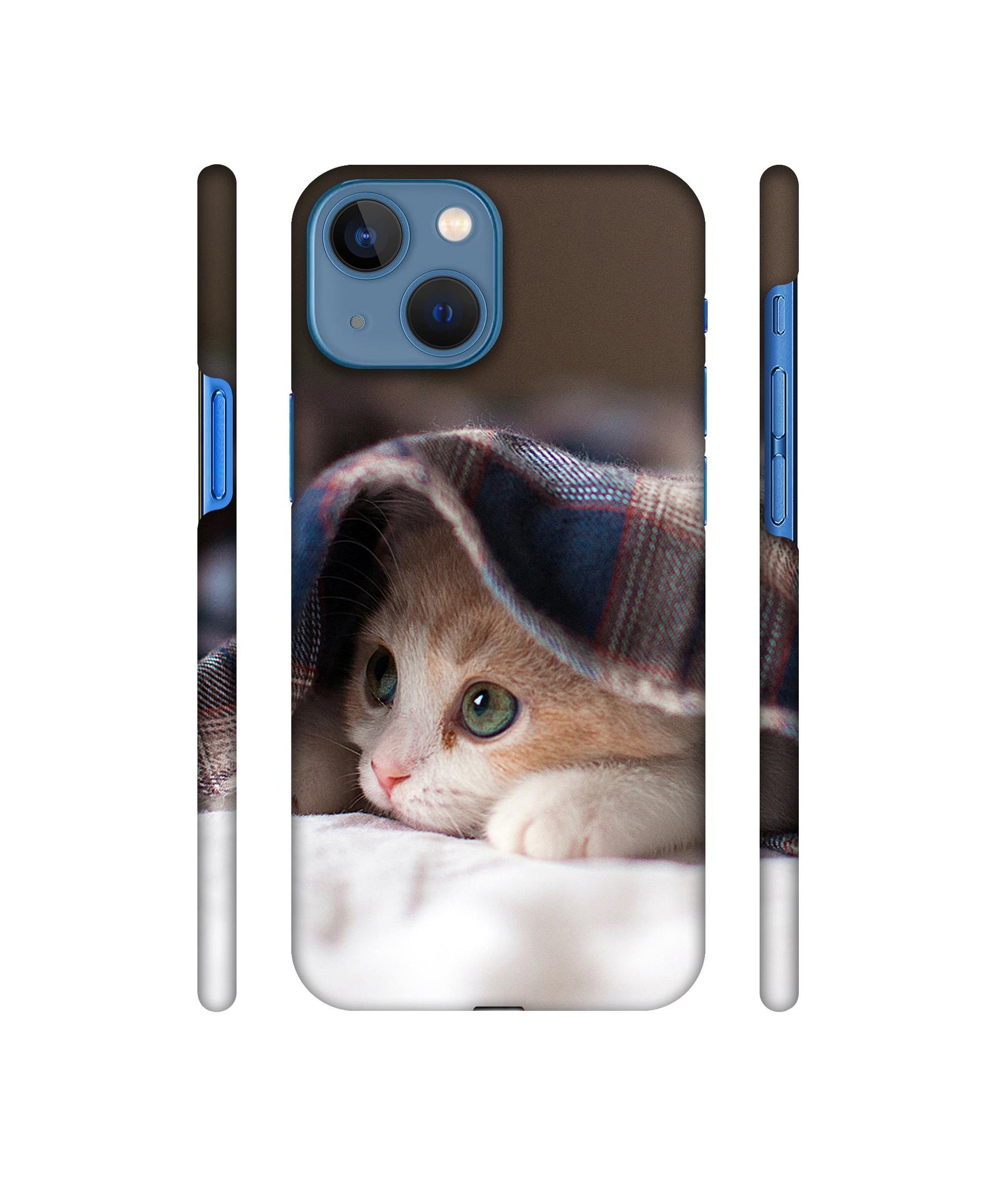 Sleepy Kitten Designer Hard Back Cover for Apple iPhone 13 Mini