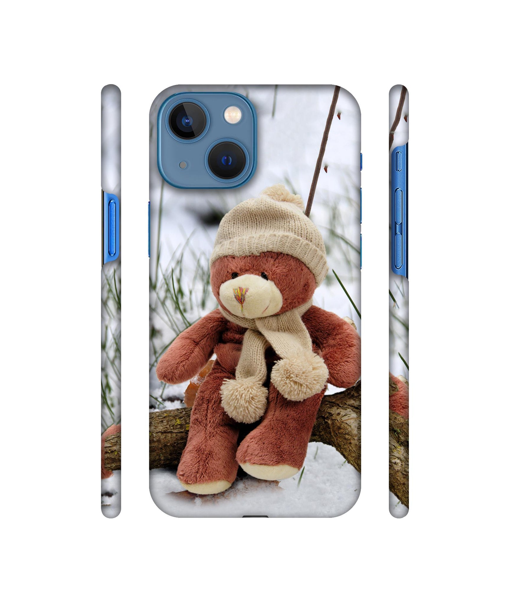 Woolen Bear Designer Hard Back Cover for Apple iPhone 13 Mini