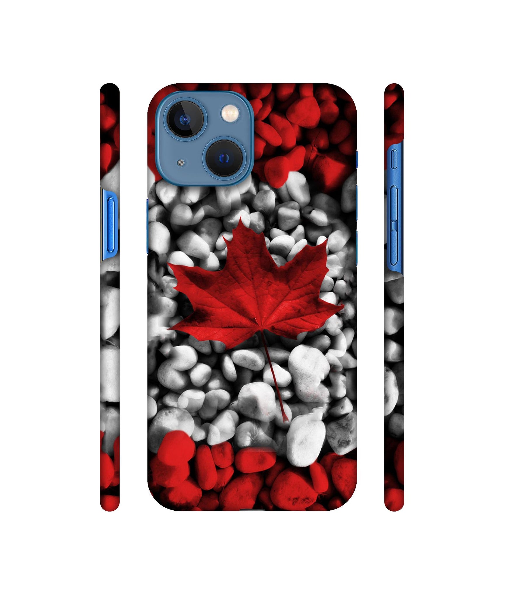 Canada Leaves Flag Designer Hard Back Cover for Apple iPhone 13 Mini