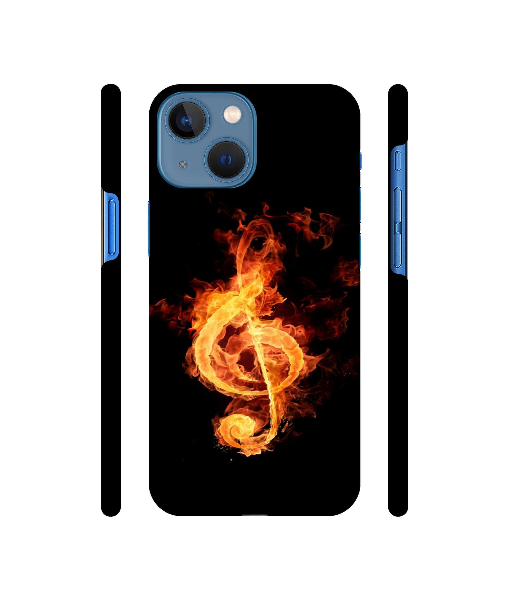 Fire Note Designer Hard Back Cover for Apple iPhone 13 Mini