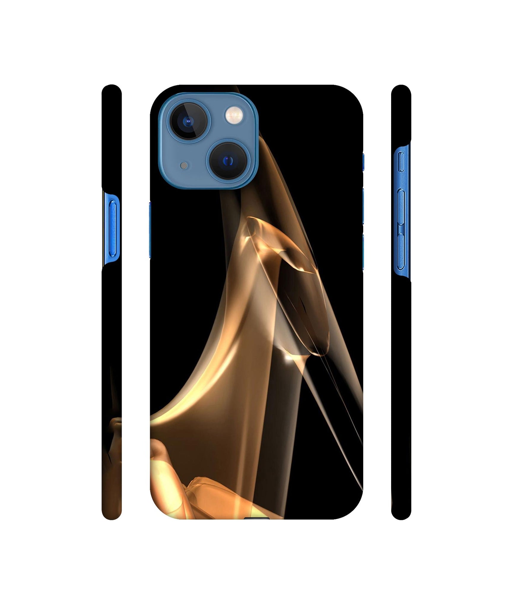 Gold Smoke Designer Hard Back Cover for Apple iPhone 13 Mini