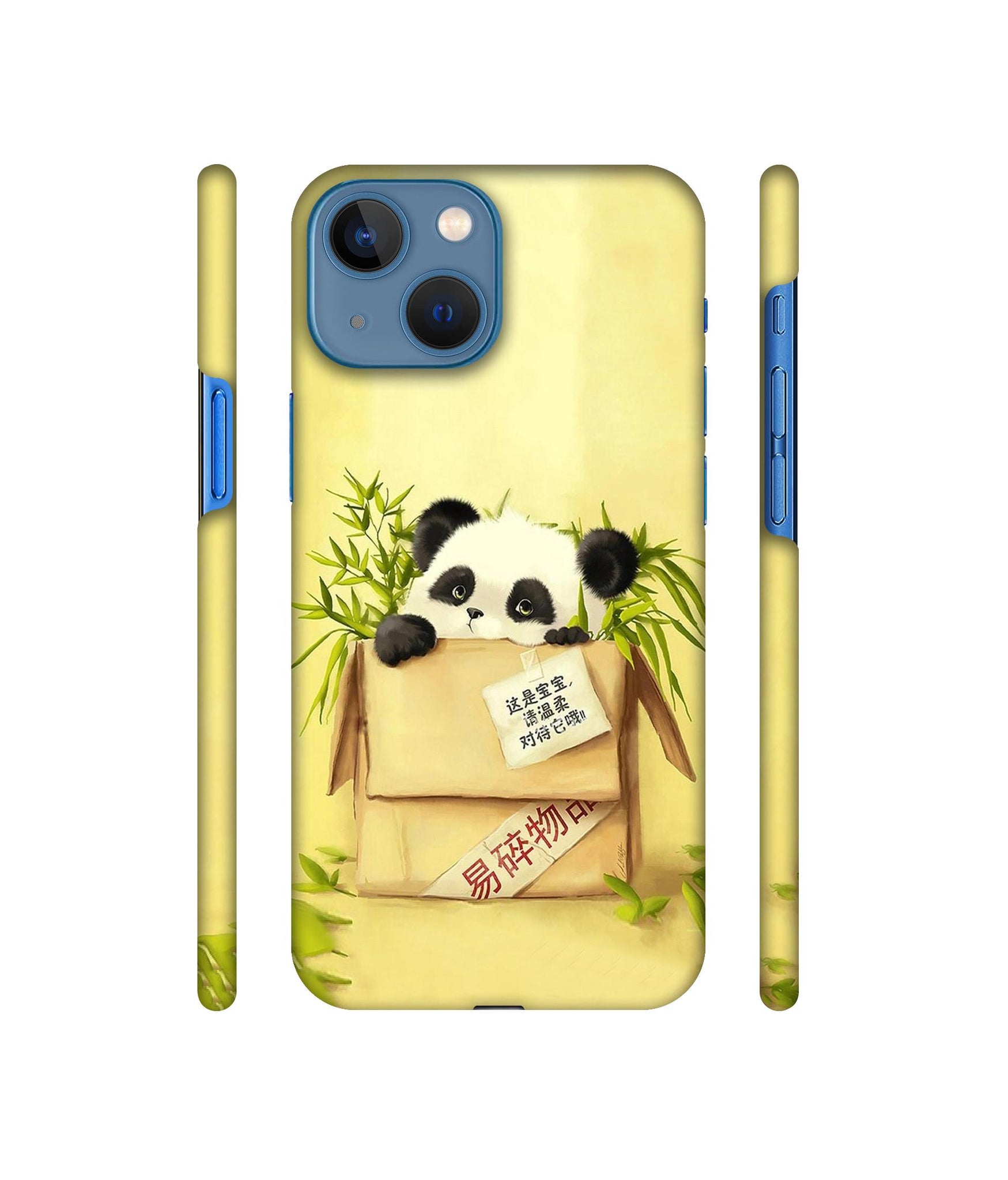 Panda In Box Designer Hard Back Cover for Apple iPhone 13 Mini
