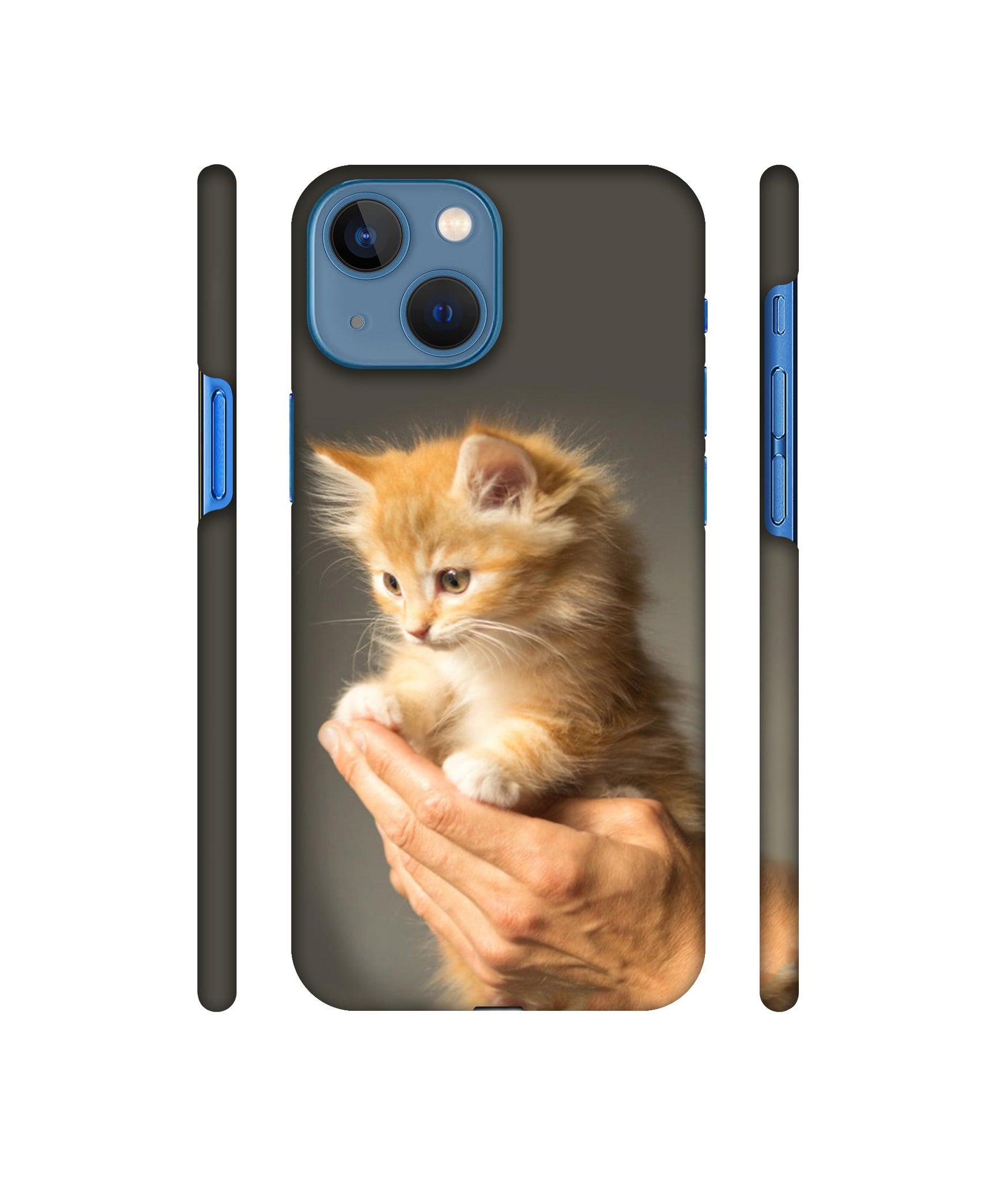 Cute Kitten Designer Hard Back Cover for Apple iPhone 13 Mini