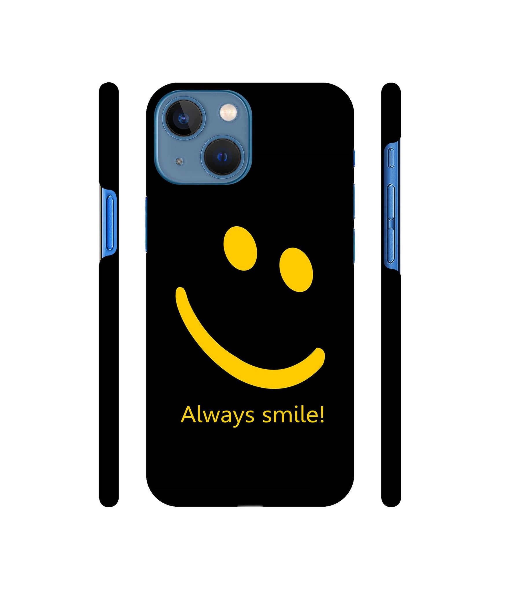 Always Smile Quote Designer Hard Back Cover for Apple iPhone 13 Mini