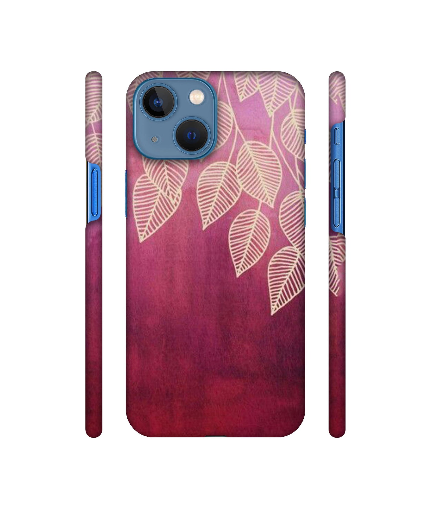Leaf Pattern Designer Hard Back Cover for Apple iPhone 13 Mini