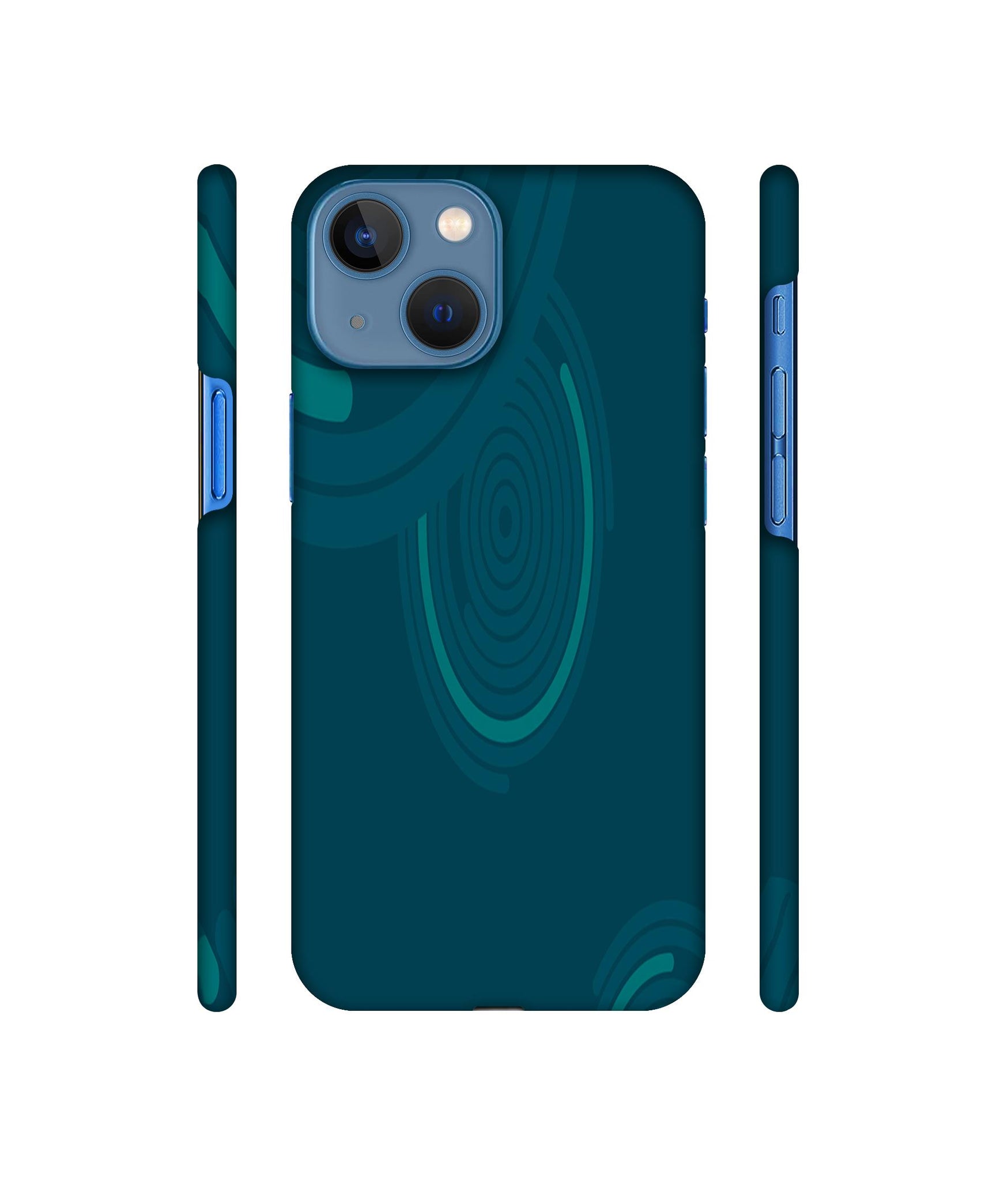 Round Texture Designer Hard Back Cover for Apple iPhone 13 Mini