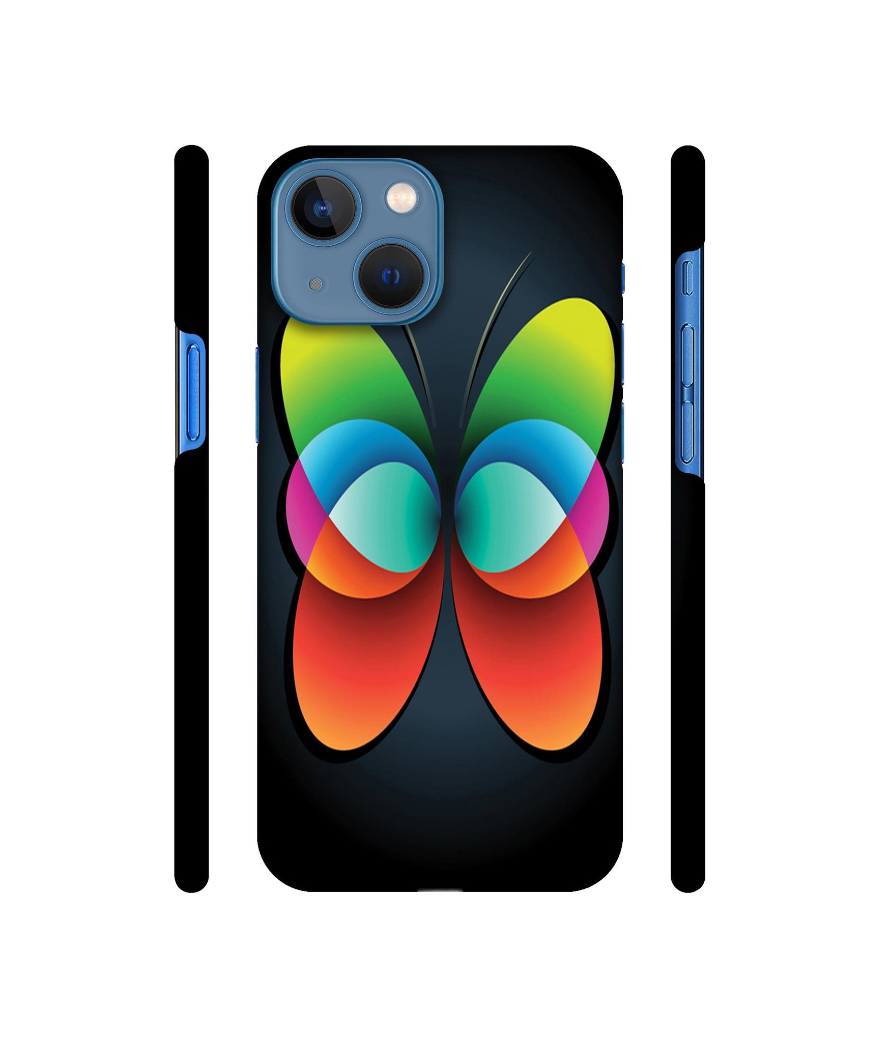 Colourfull Butterfly Designer Hard Back Cover for Apple iPhone 13 Mini