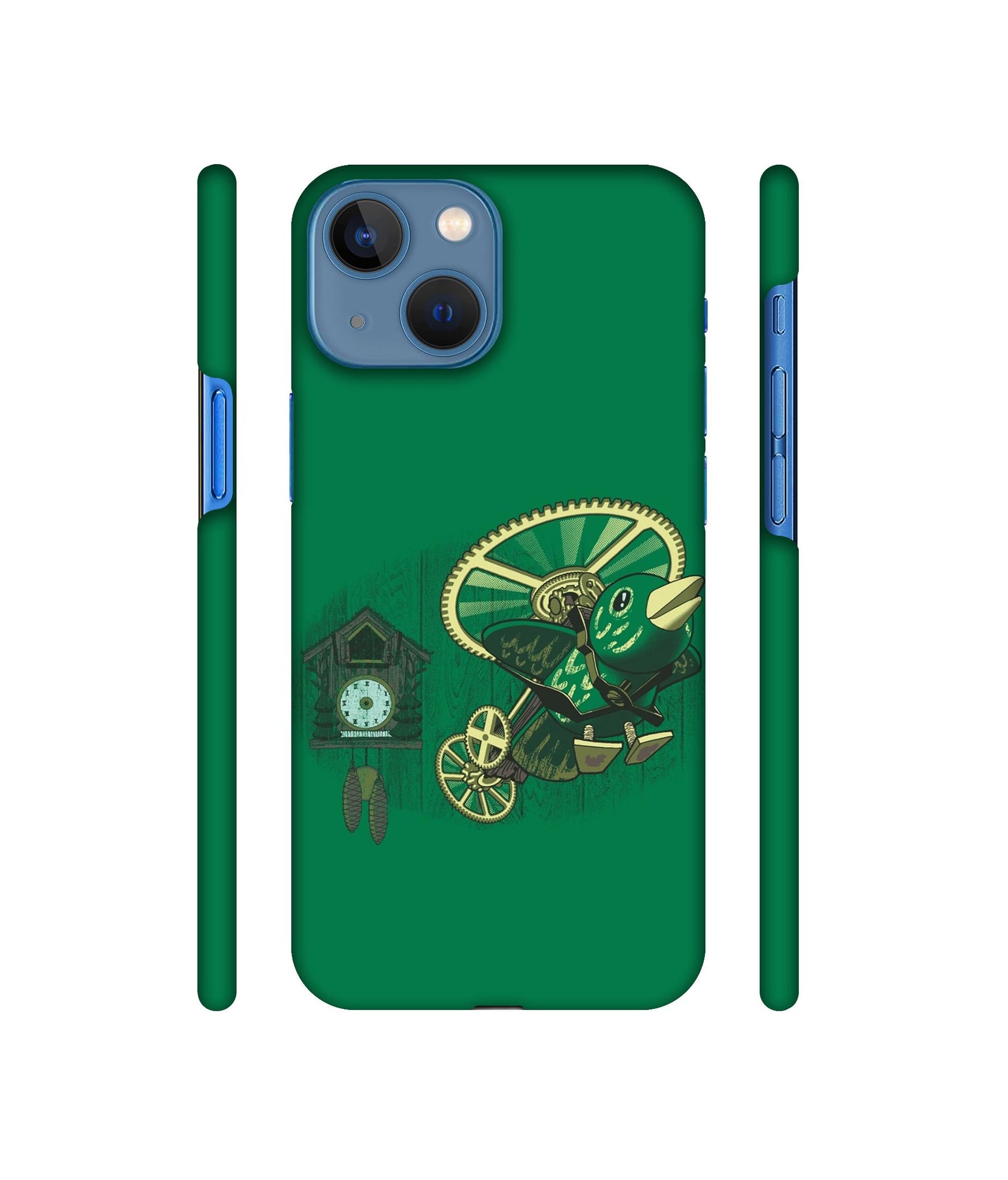 Clock Bird Designer Hard Back Cover for Apple iPhone 13 Mini