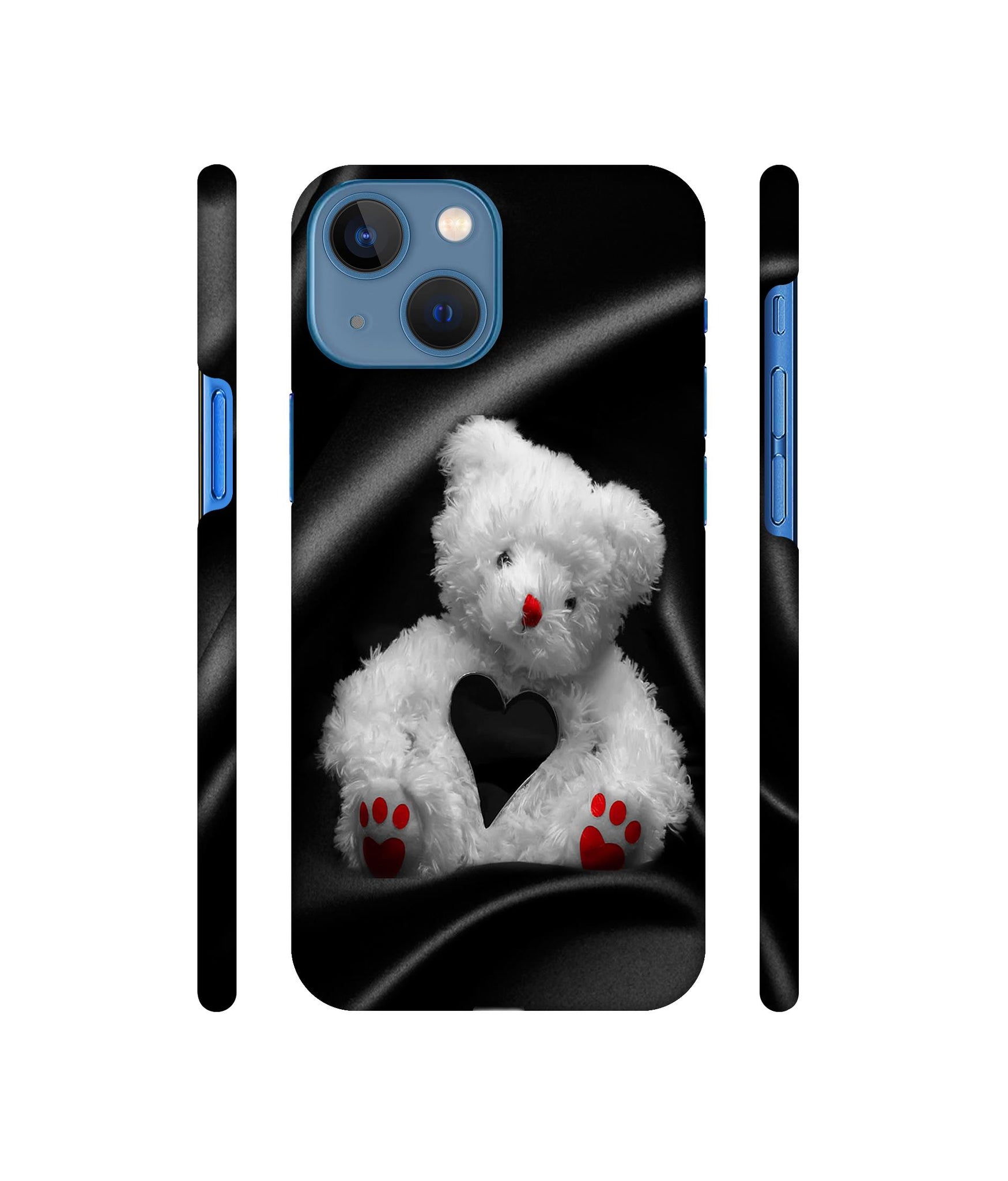 White Teddy Bear Designer Hard Back Cover for Apple iPhone 13 Mini