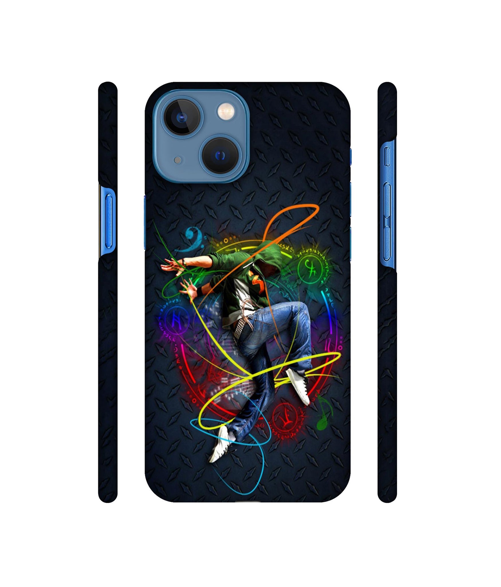 Boy With Music Designer Hard Back Cover for Apple iPhone 13 Mini