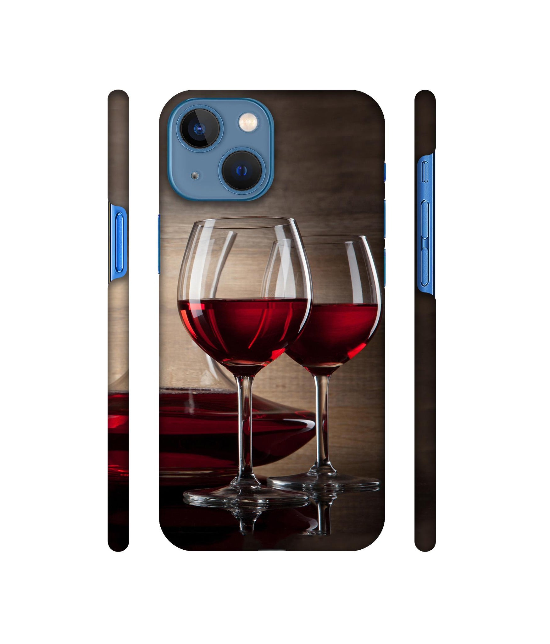 Wine Glass Designer Hard Back Cover for Apple iPhone 13 Mini