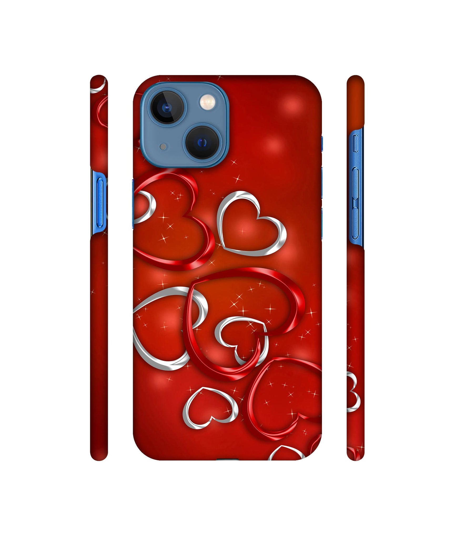 Hearts Designer Hard Back Cover for Apple iPhone 13 Mini