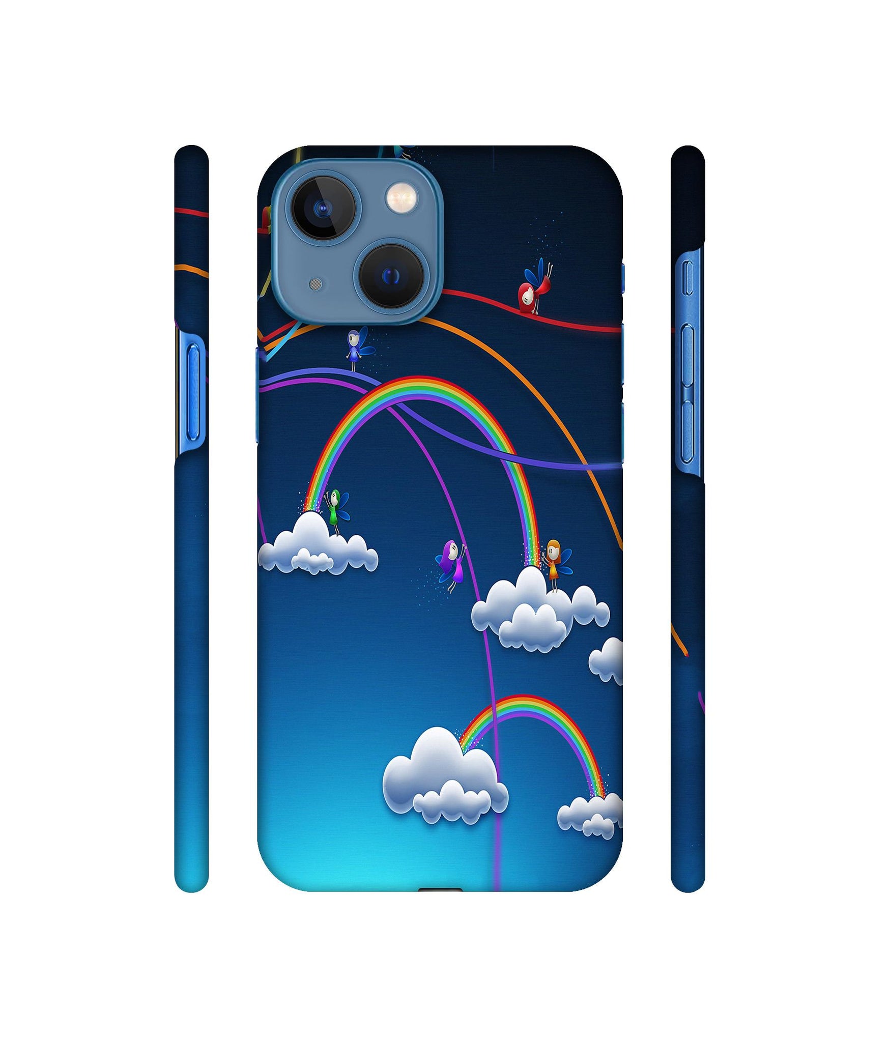 Rainbow Designer Hard Back Cover for Apple iPhone 13 Mini