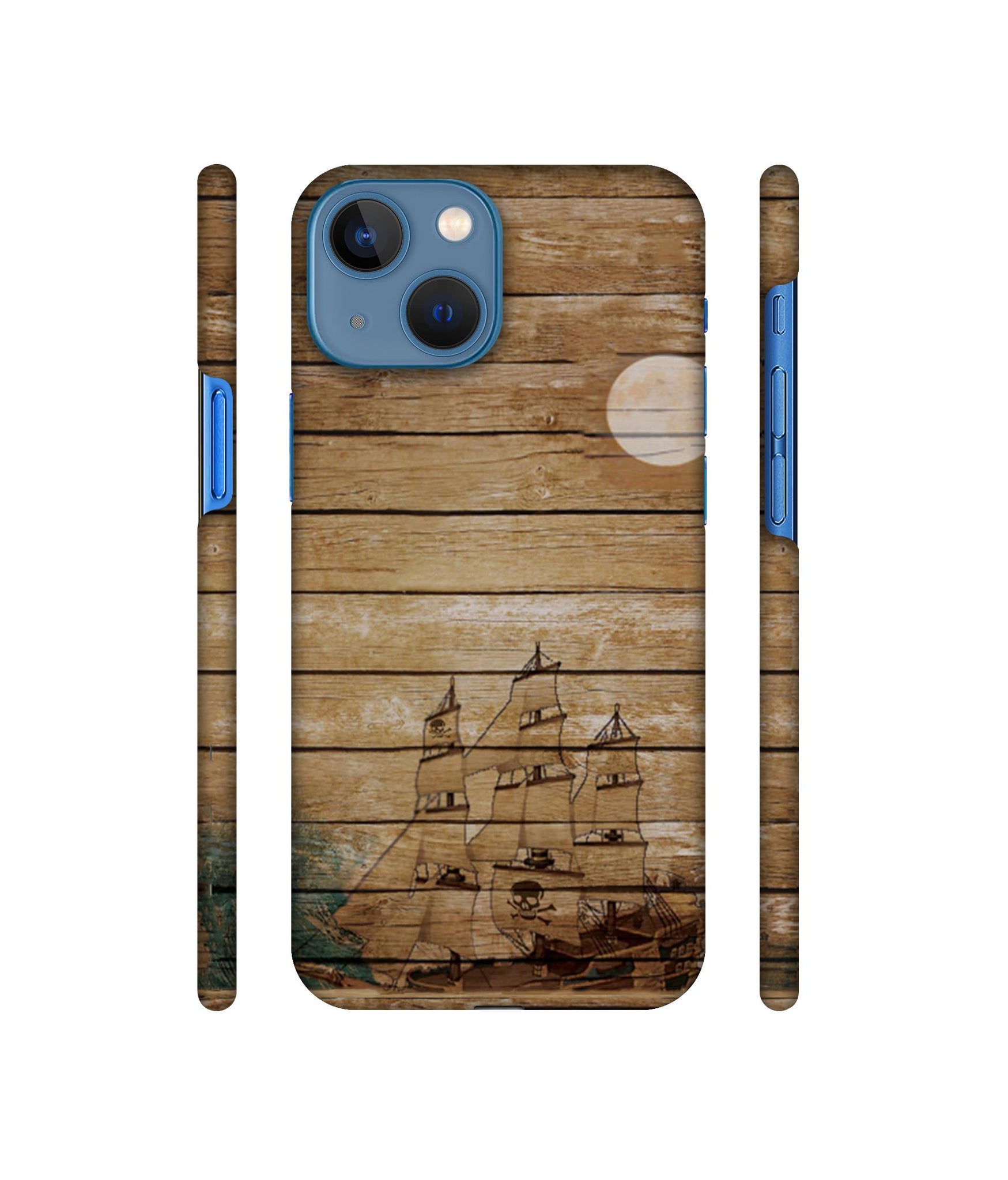 Wooden Pattern Designer Hard Back Cover for Apple iPhone 13 Mini