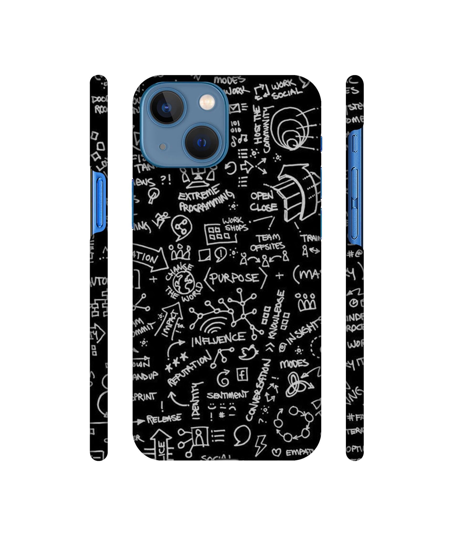 Formulas Designer Hard Back Cover for Apple iPhone 13 Mini