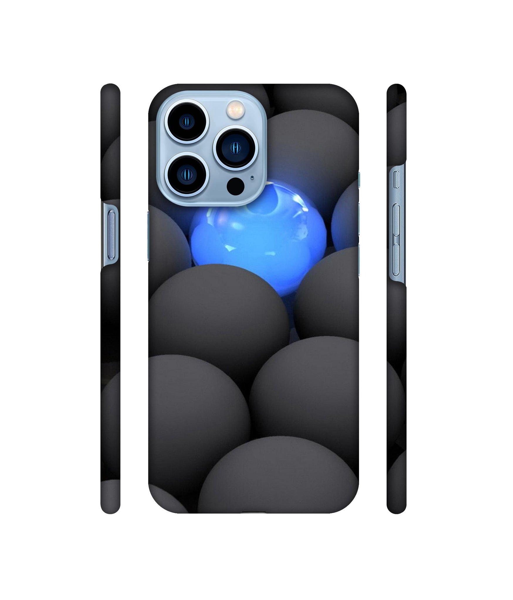 Balls Dark Neon Sight Surface Designer Hard Back Cover for Apple iPhone 13 Pro