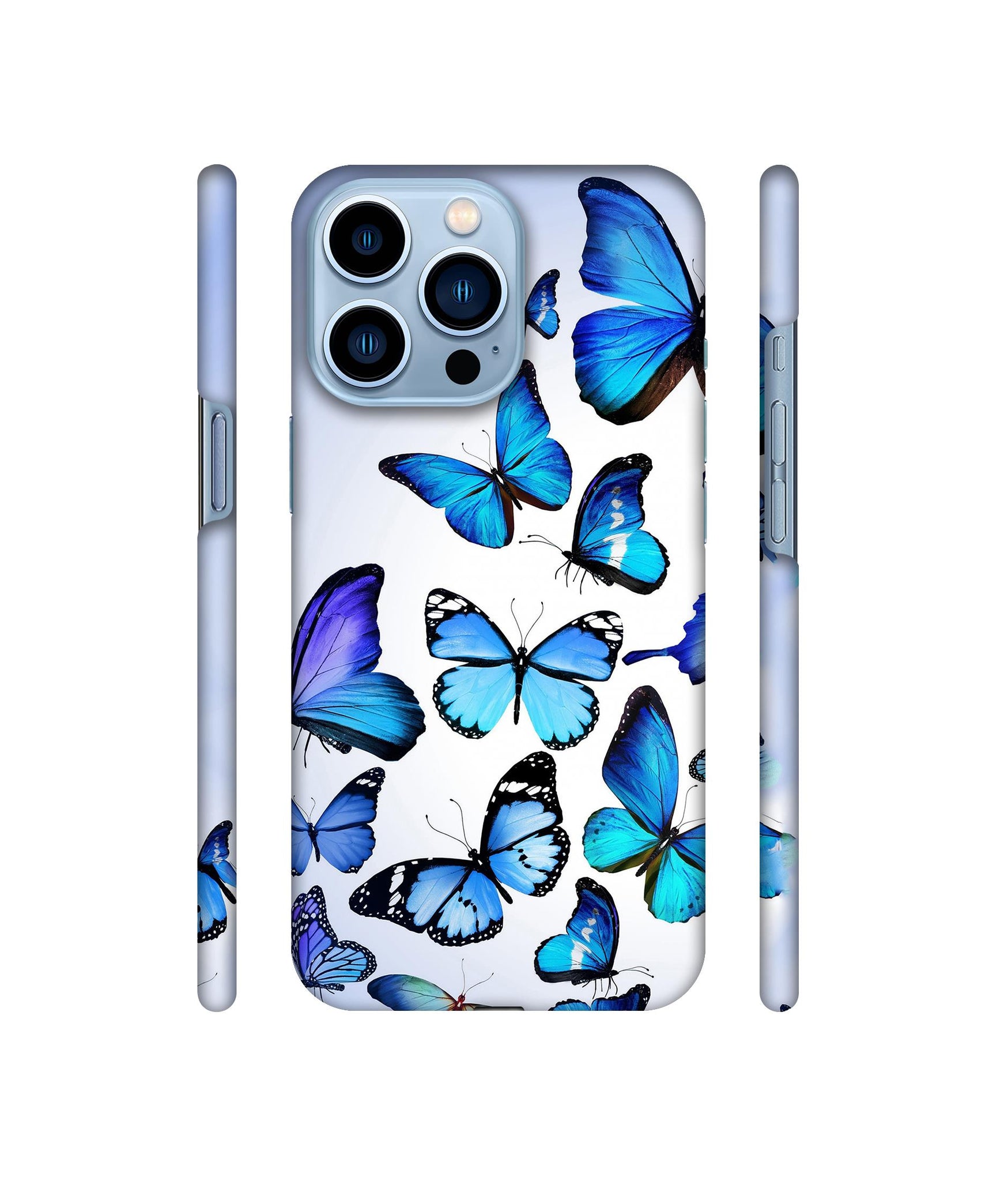 Colorful Flying Butterfly Designer Hard Back Cover for Apple iPhone 13 Pro