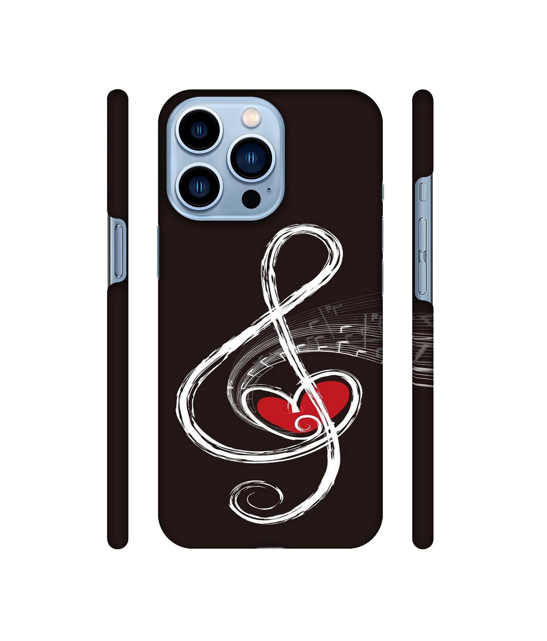 Love Note Music Designer Hard Back Cover for Apple iPhone 13 Pro