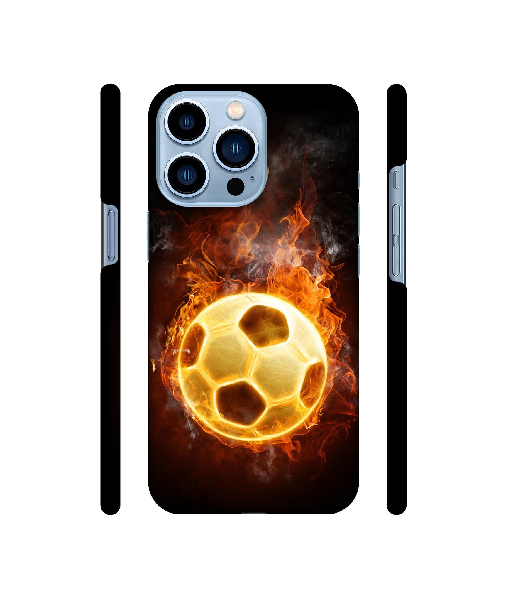 Football & Fire Designer Hard Back Cover for Apple iPhone 13 Pro