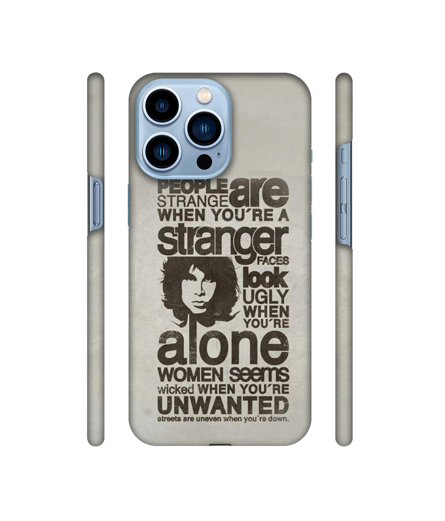 Quotes Pattern Designer Hard Back Cover for Apple iPhone 13 Pro