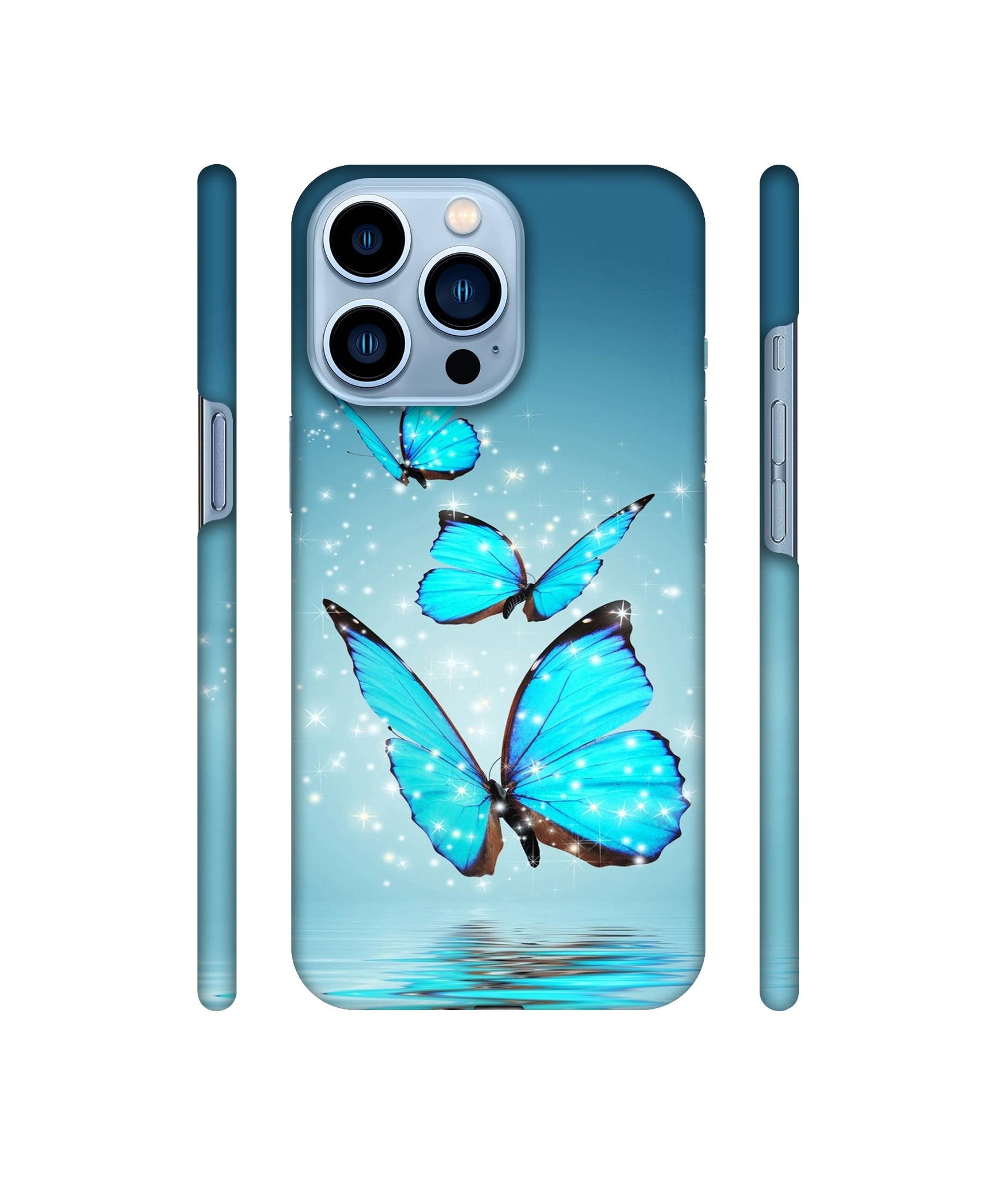 Flying Butterflies Designer Hard Back Cover for Apple iPhone 13 Pro