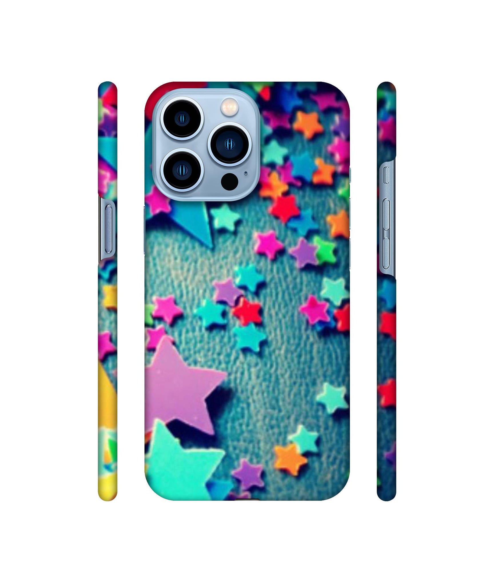 Colorful Stars Designer Hard Back Cover for Apple iPhone 13 Pro