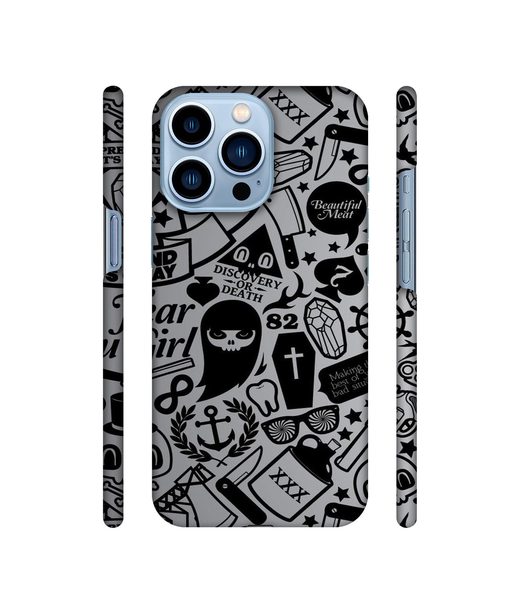 Discover Or Death Designer Hard Back Cover for Apple iPhone 13 Pro