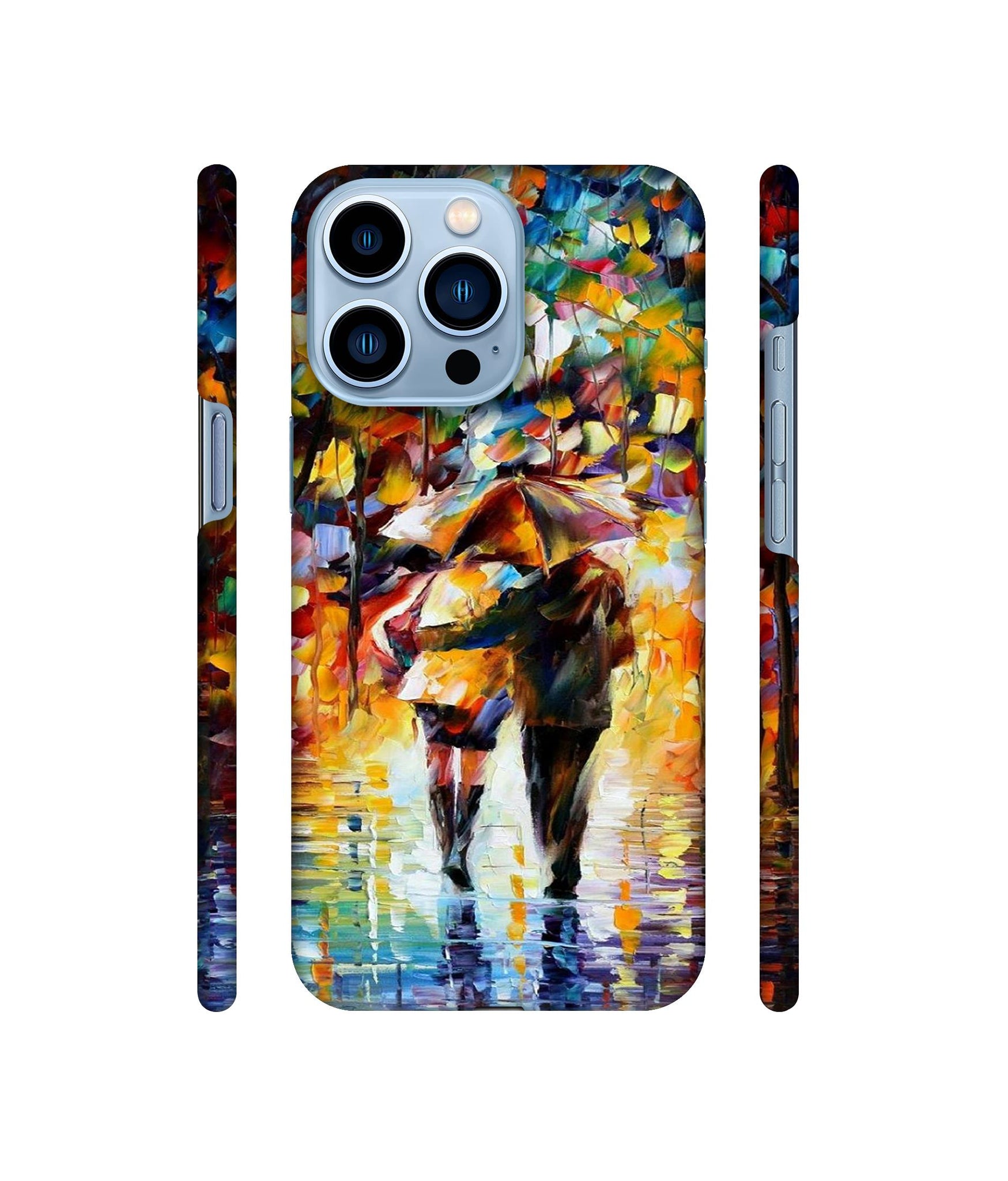 Paint Couple Pattern Designer Hard Back Cover for Apple iPhone 13 Pro