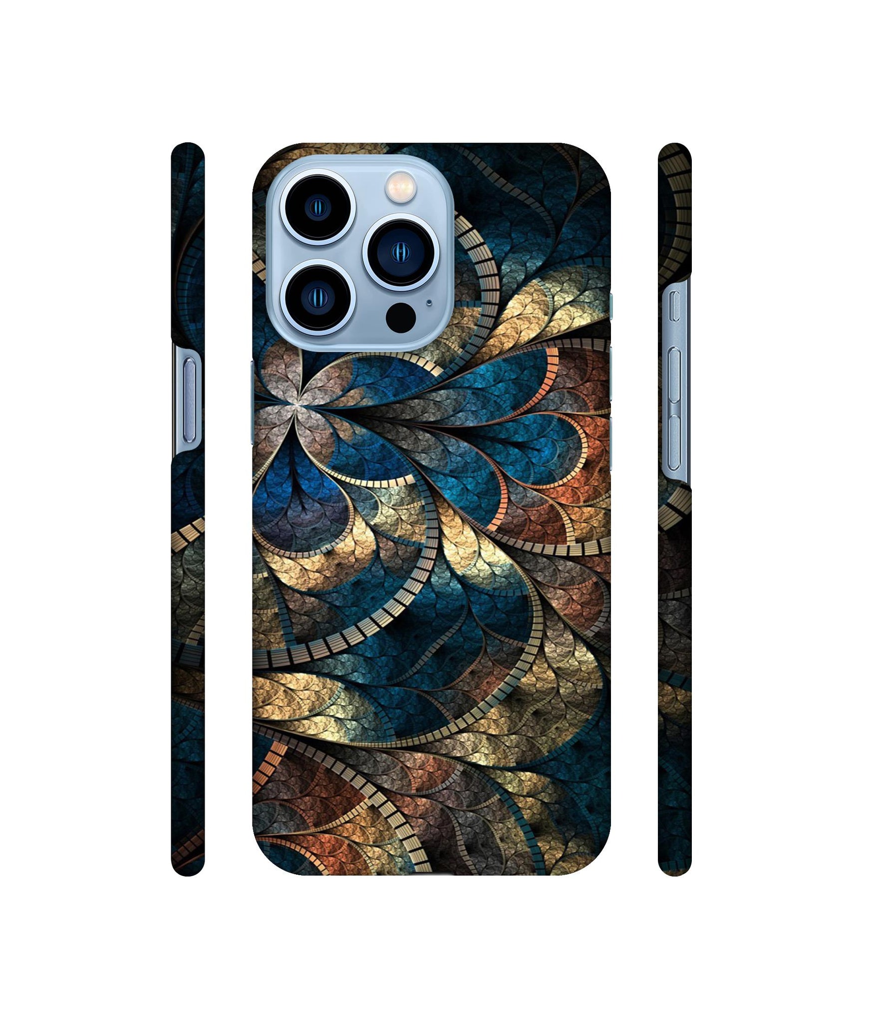 Fractional Pattern Designer Hard Back Cover for Apple iPhone 13 Pro