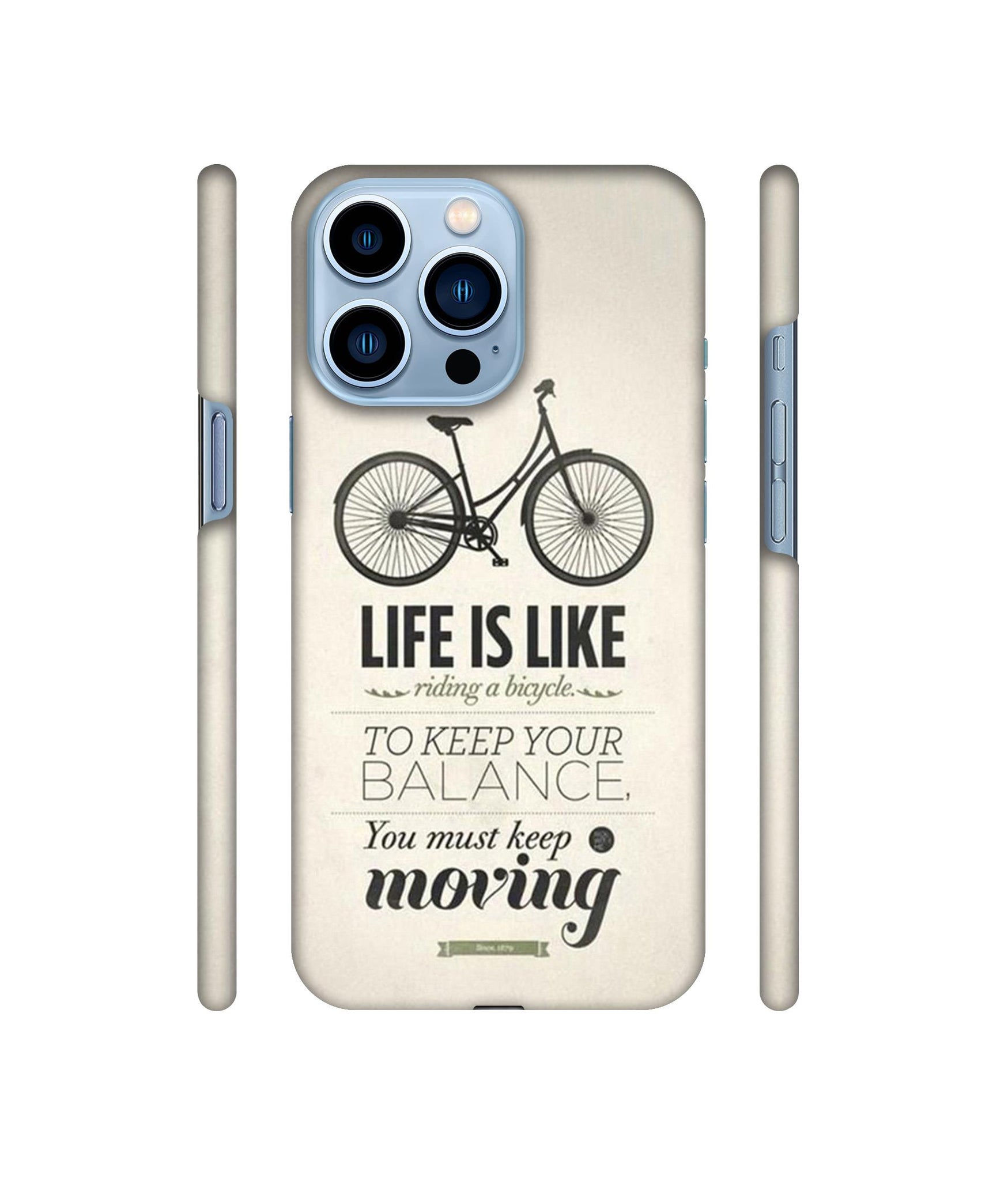 Life is Like Moving Designer Hard Back Cover for Apple iPhone 13 Pro