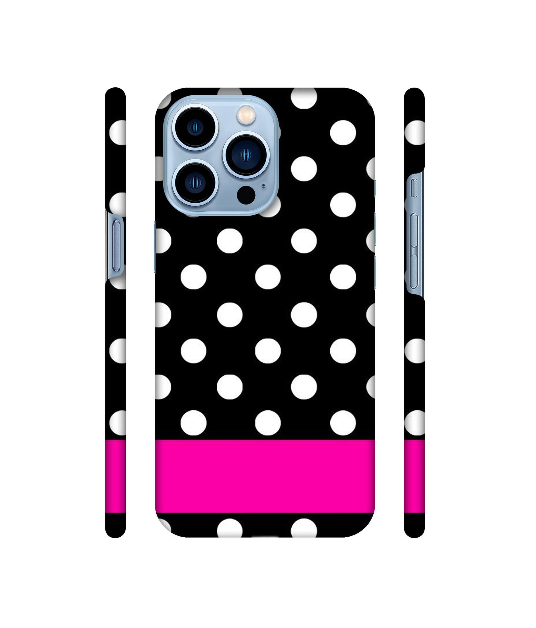 White Dots Pattern Designer Hard Back Cover for Apple iPhone 13 Pro