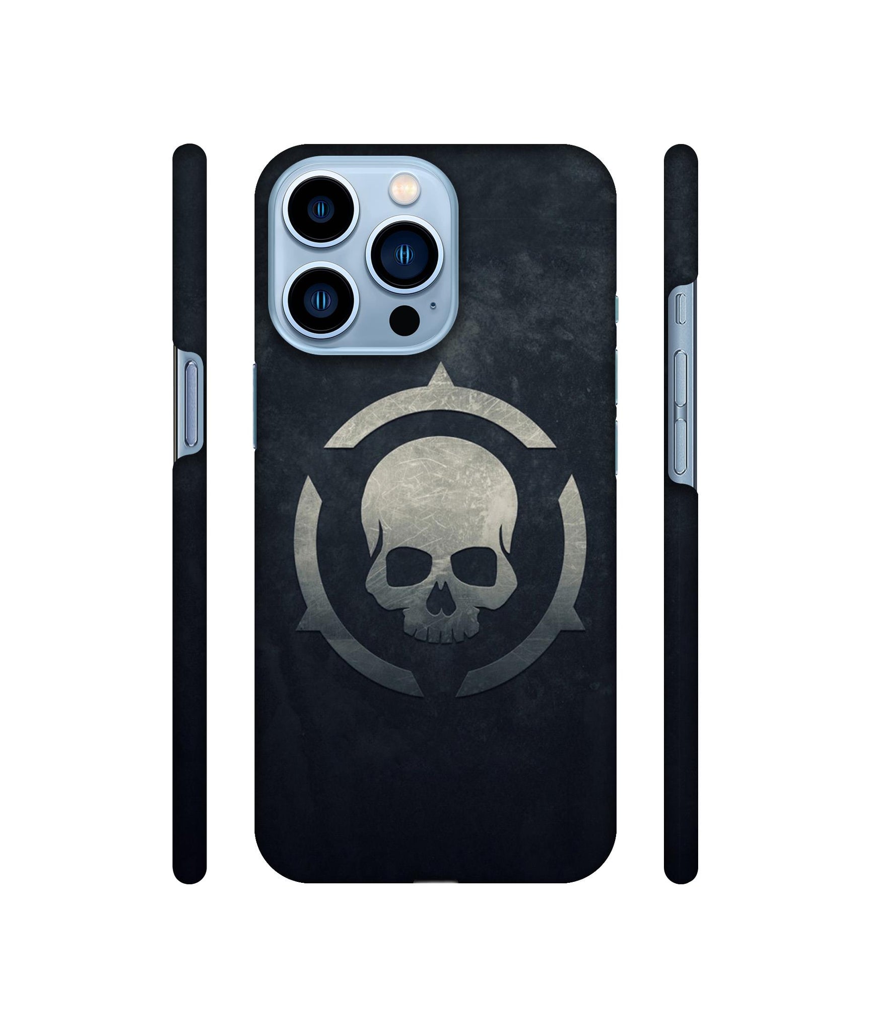 Skull Pattern Print Designer Hard Back Cover for Apple iPhone 13 Pro