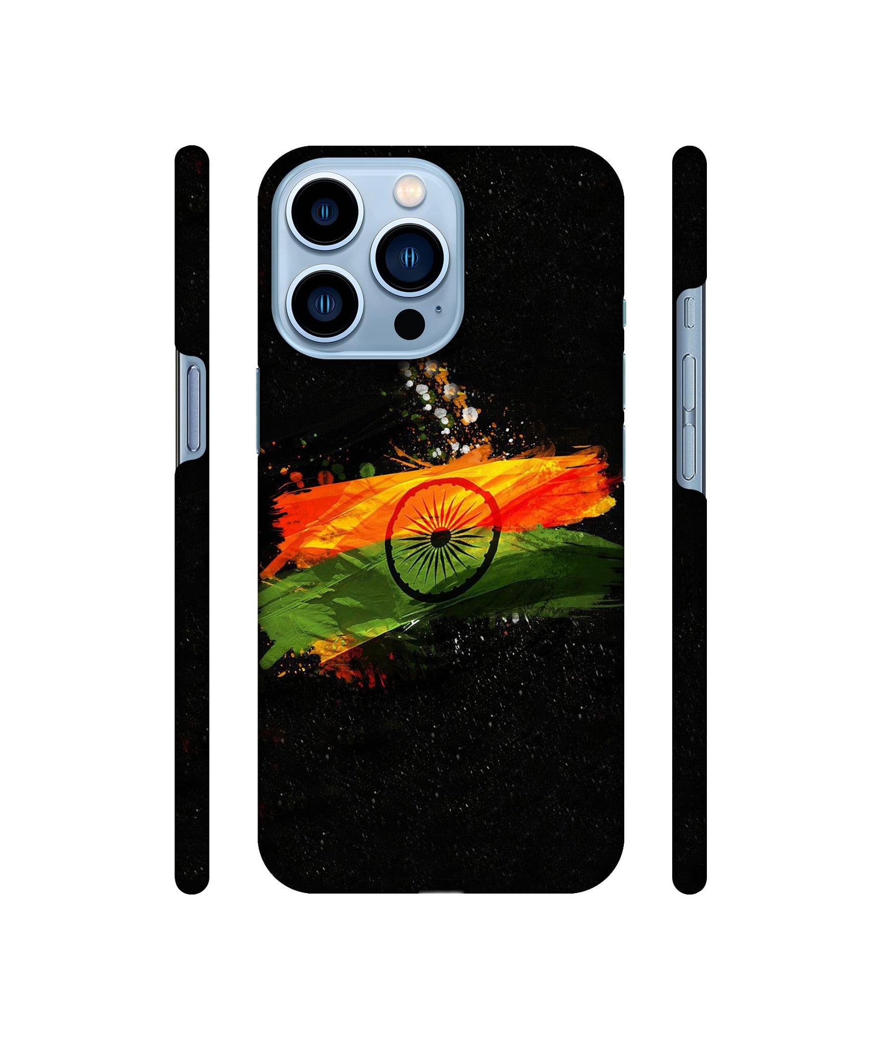 Indian Flag Designer Hard Back Cover for Apple iPhone 13 Pro