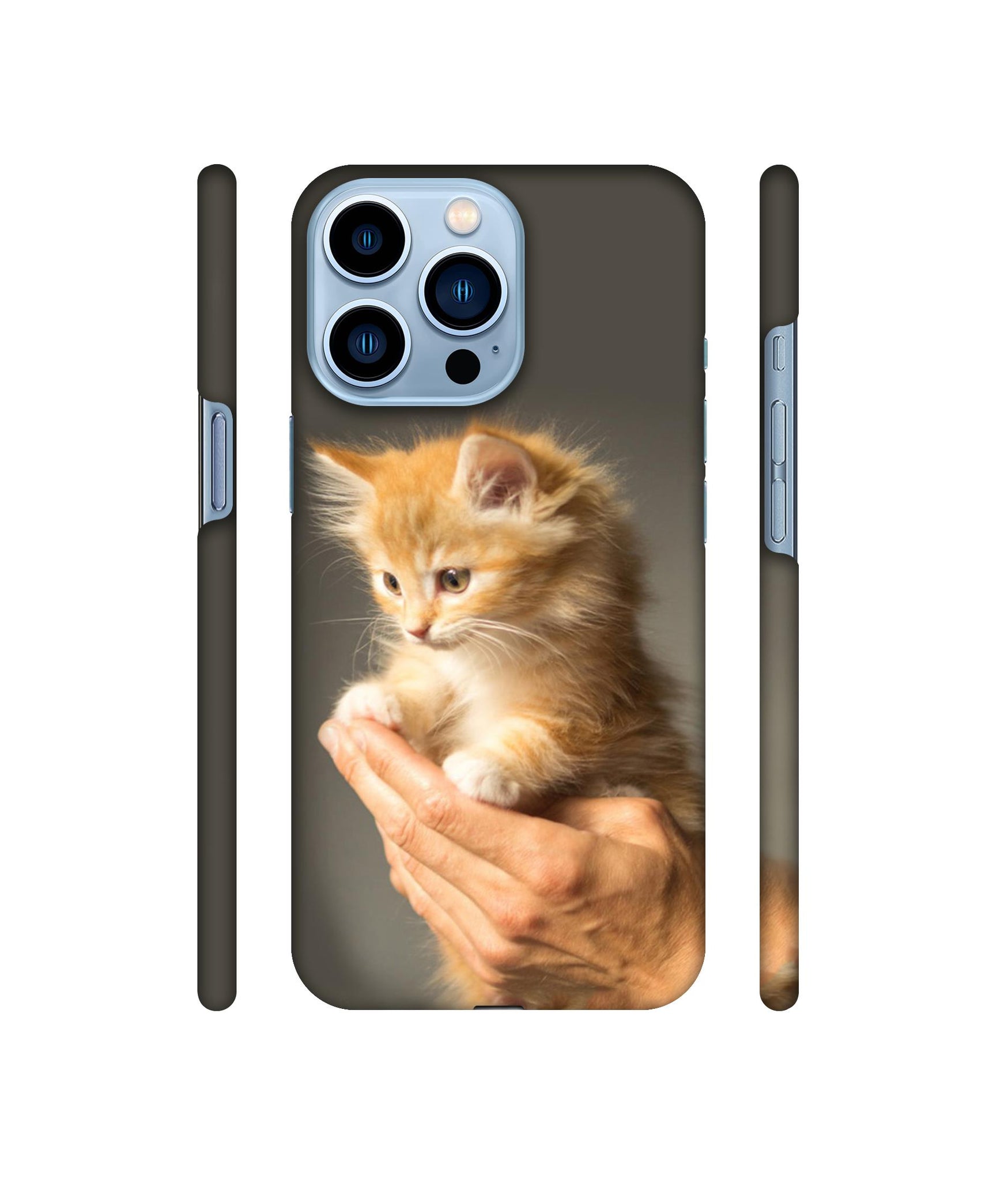 Cute Kitten Designer Hard Back Cover for Apple iPhone 13 Pro