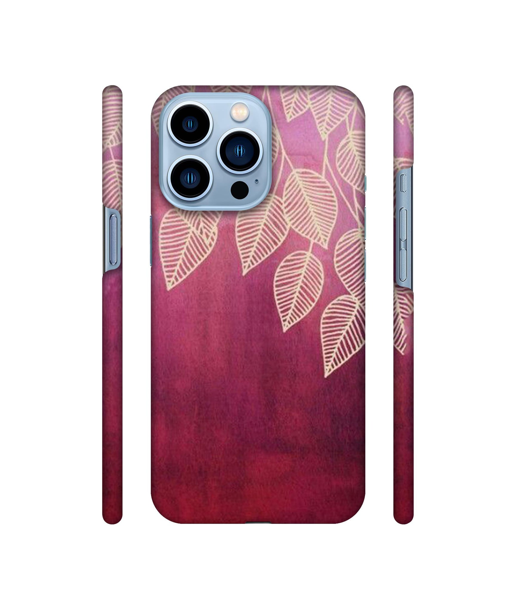 Leaf Pattern Designer Hard Back Cover for Apple iPhone 13 Pro